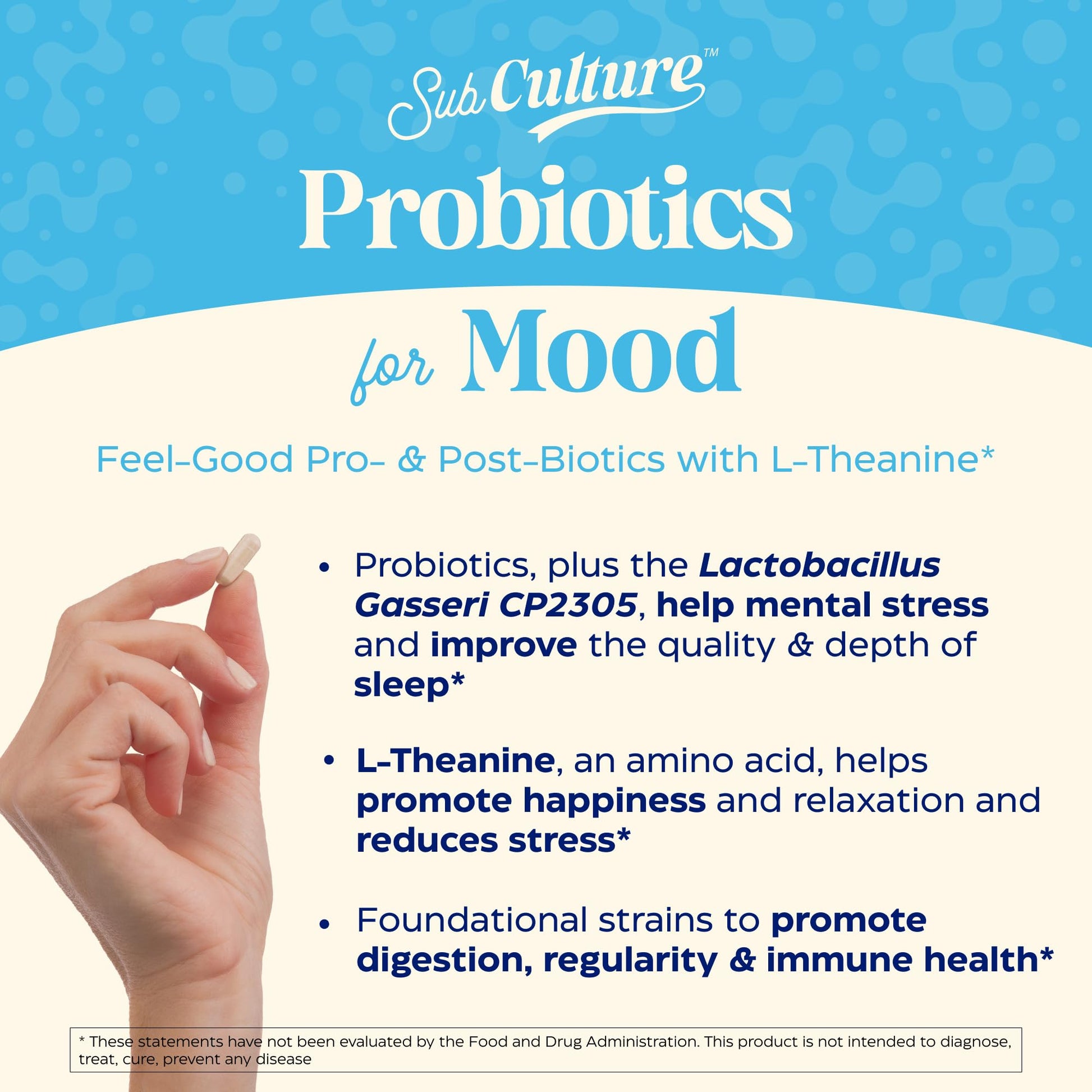Enzymedica SubCulture Probiotics for Mood, Stress, & Sleep, 50 Billion CFU, Promotes Relaxation, Immune + Digestive Health & Regularity, 30 Count - Medaid International