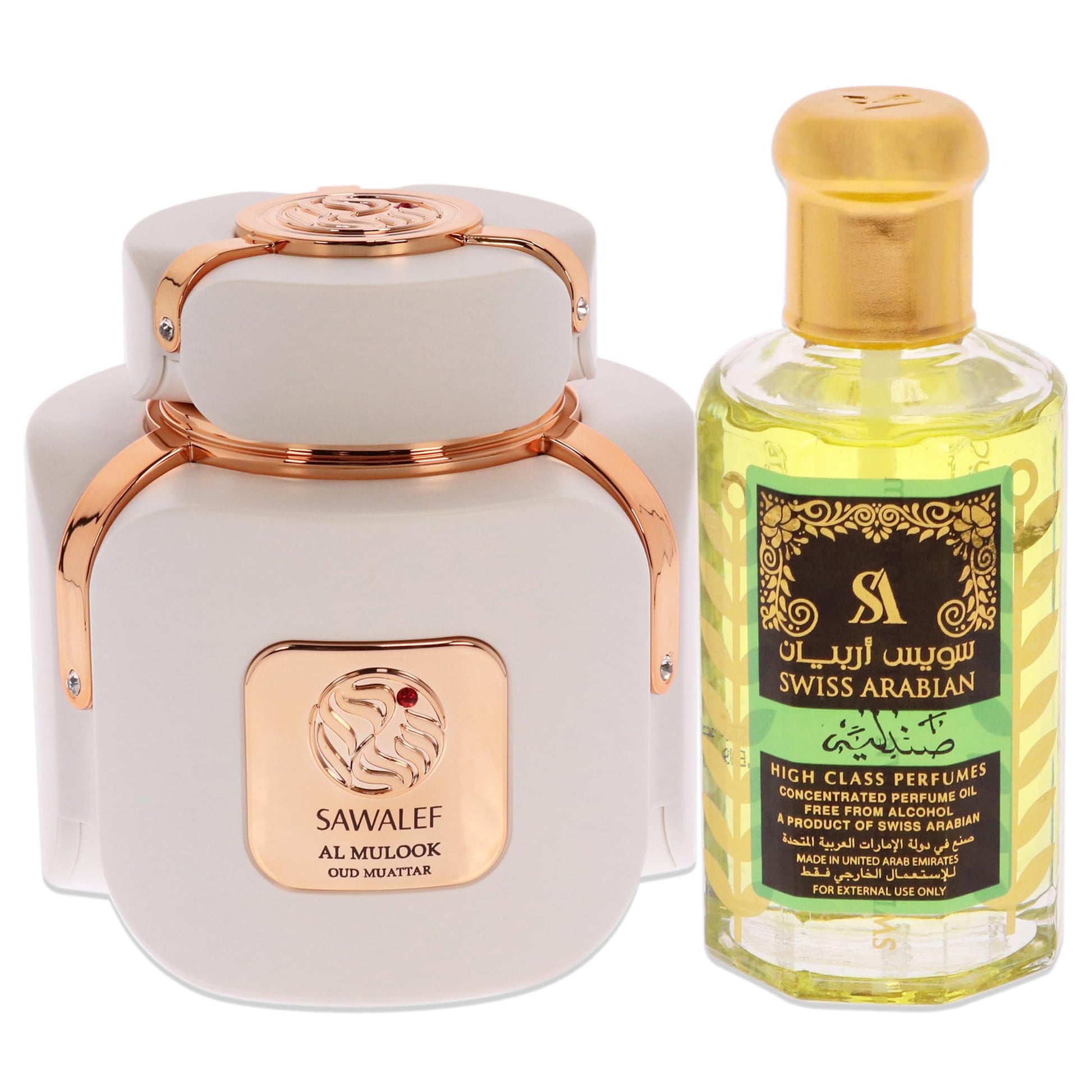 SWISS ARABIAN Sandalia Green - Woody Scent Notes - Long Lasting and Addictive Unisex Fragrance - A Seductive Signature Aroma - 3.2 oz Perfume Oil - Medaid International