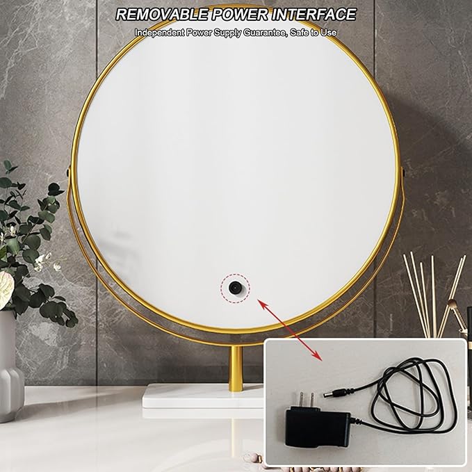 Round LED Makeup Mirror