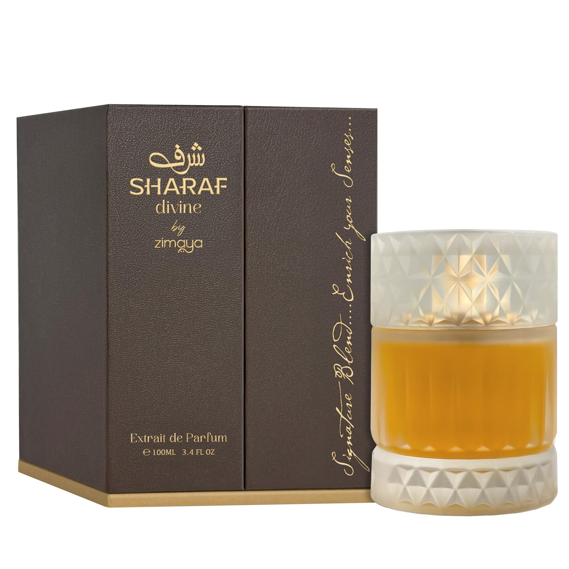 zimaya Sharaf Divine Unisex Extrait De Parfum, 3.4 Fl. Oz - Medaid International