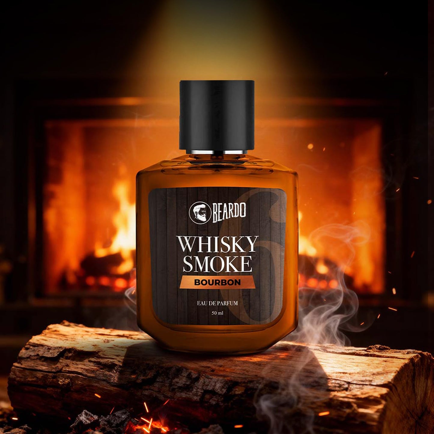 Beardo BOURBON Whisky Smoke Perfume for men, 50ml | Oriental, Woody, Leathery | Long Lasting Mens Perfume | Best Date Night Fragrance Body Spray for Men |Valentines day gift for husband | Gift for - Medaid International