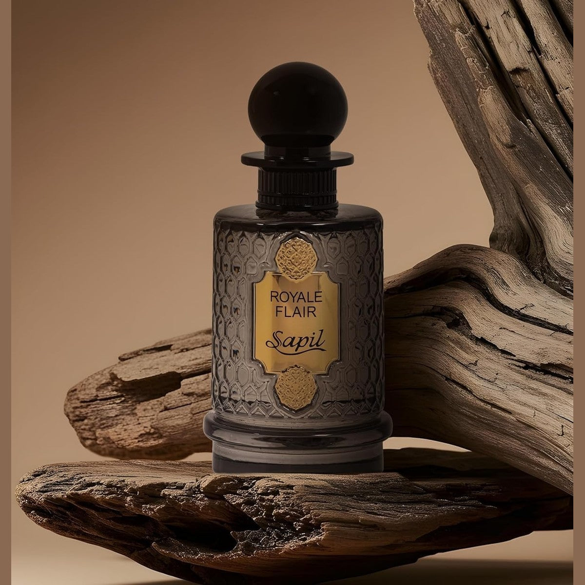Sapil Royale Flair Unisex Eau De Parfum – Spicy Woody Oud & Amber Blend – Long-Lasting Premium Luxury Fragrance for Men & Women – Arabic Dubai Perfume – 3.38 oz - Medaid International