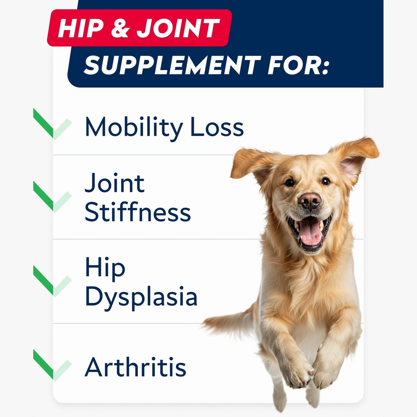 STRELLALAB Hip & Joint Glucosamine Supplement Treats for Dogs - Chondroitin, Omega-3, MSM - Advanced Joint Health Support Chews for Large Breed - Pain Relief - Bacon Flavor - 120 Ct - Made in USA