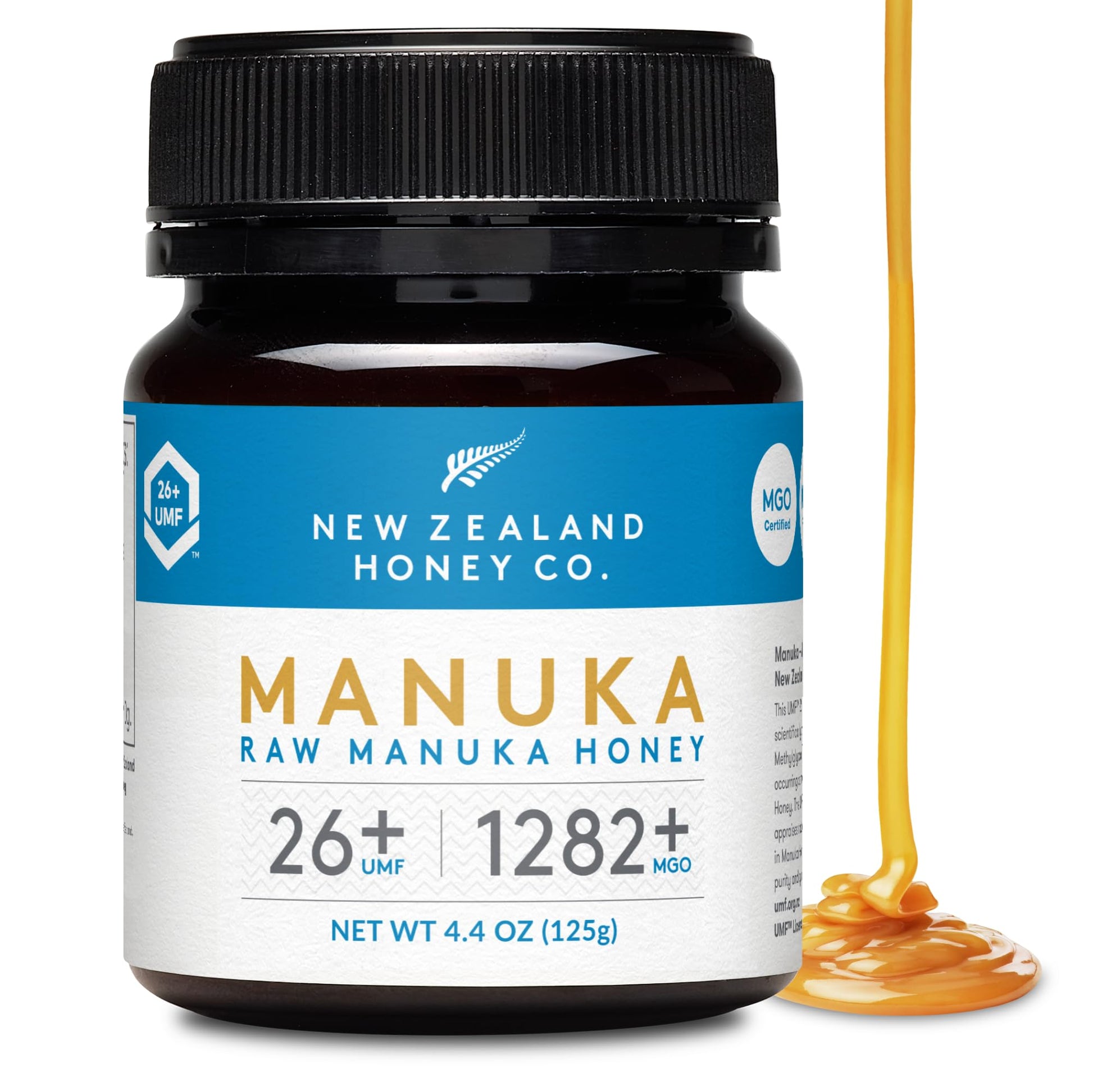 New Zealand Honey Co. Raw Manuka Honey UMF 26+ | MGO 1282+, UMF Certified /4.4oz - Medaid International