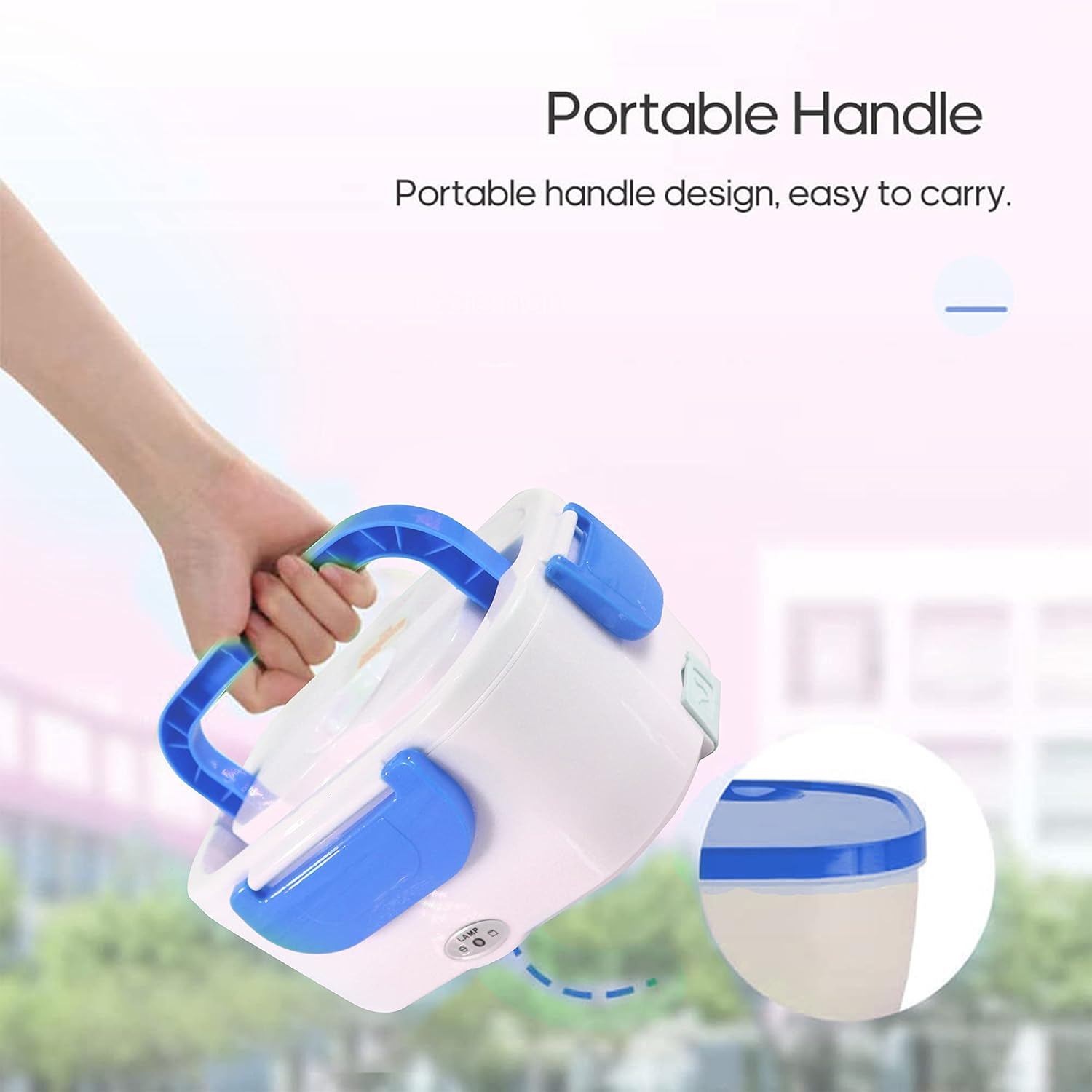Electric Lunch Box ‚Äì Portable Food Warmer for Work & Travel - Green - Medaid International