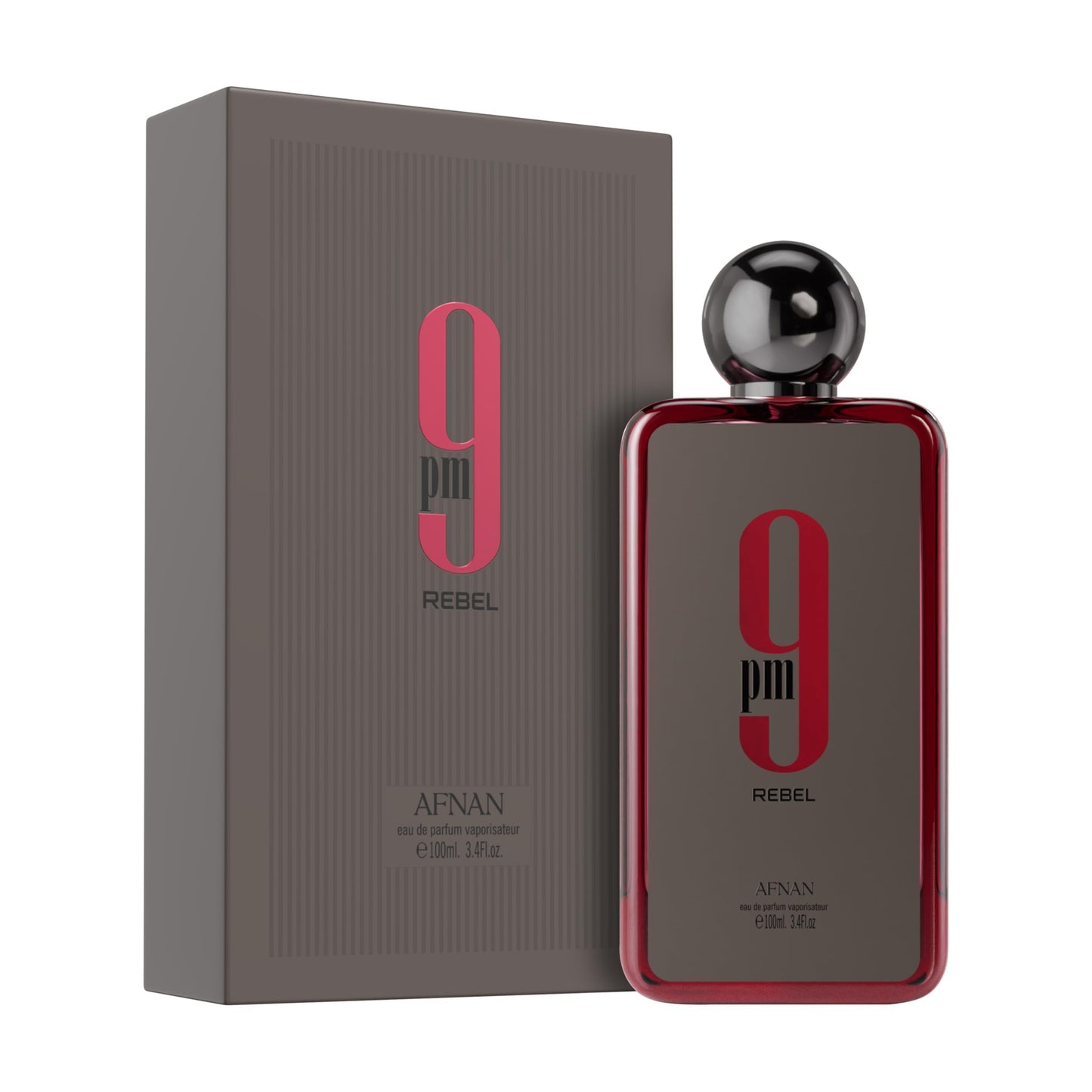 Afnan 9 PM Rebel Unisex Eau De Parfum, 3.4 Fl. Oz - Medaid International