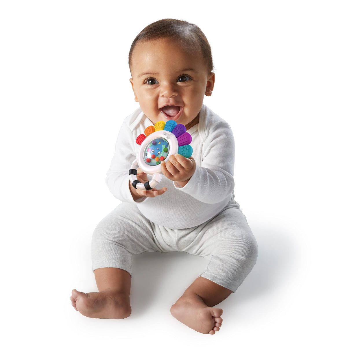 Baby Einstein Baby Einstein, Outstanding Opus The Octopus, Sensory Rattle and Teether Multi-Use Toy, BPA Free and Chillable, 3 Months and up, 1pk