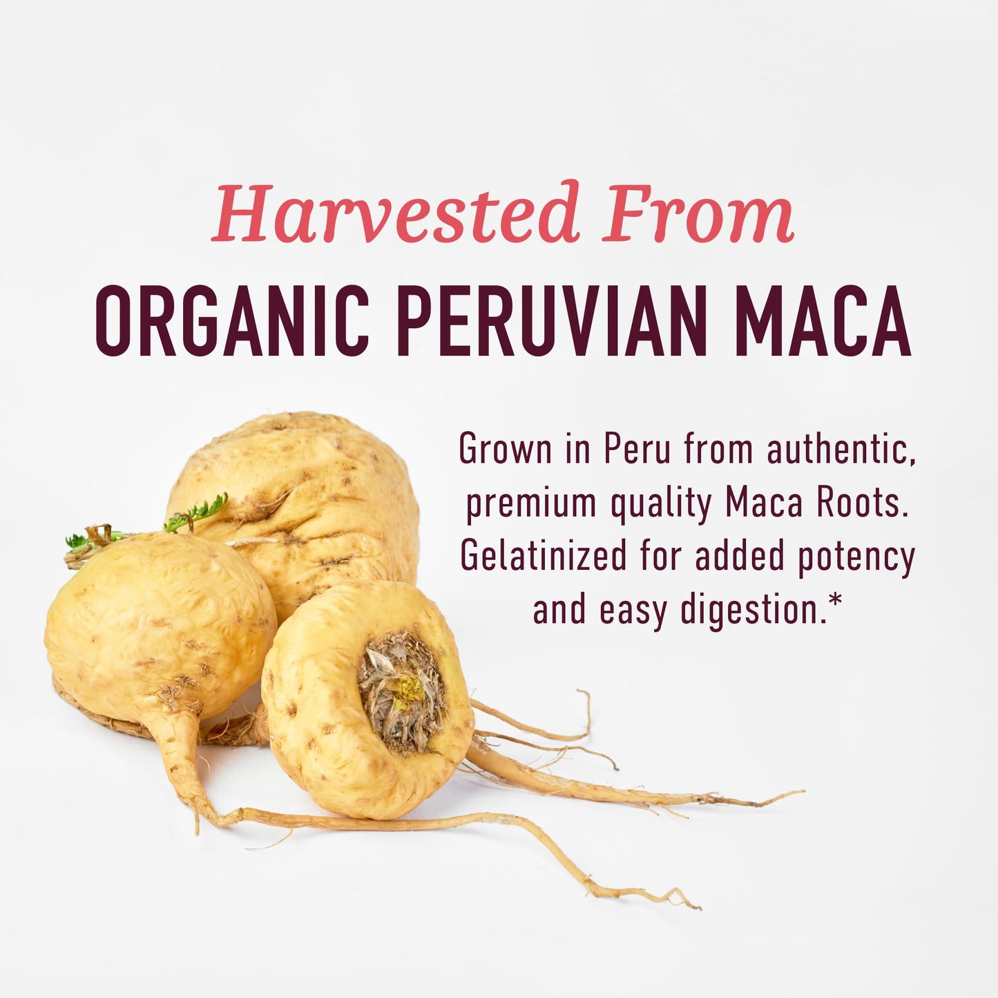 Organic Maca Root Capsules for Women | Peruvian Maca 2250MG Extra Strength | Red, Black & Yellow Root Powder with Black Pepper | Herbal Supplement to Support Energy & Hormone Balance | 120 Ct - Medaid International
