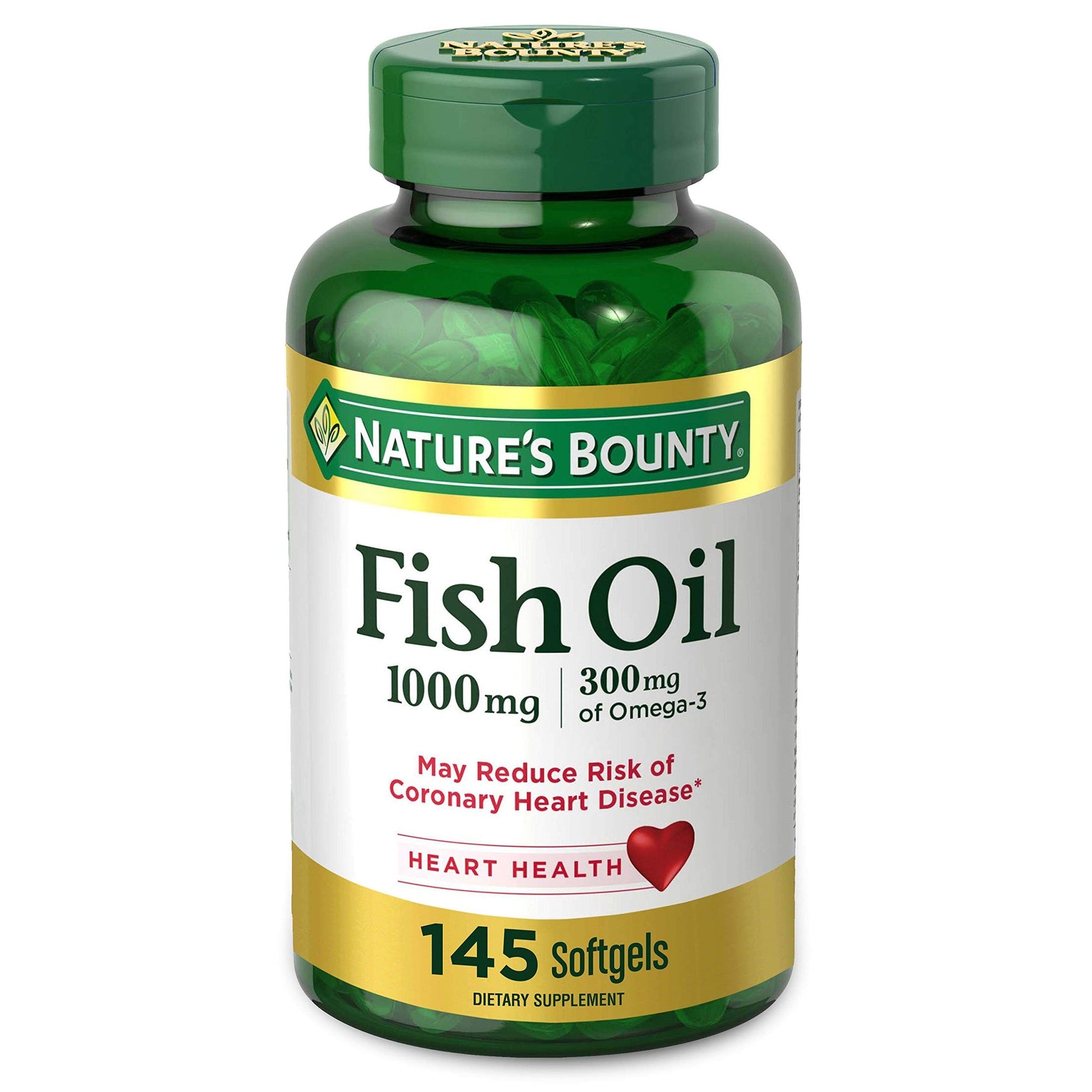 Nature's Bounty Fish Oil Omega-3 1000 mg Softgels 145 ea - Medaid International