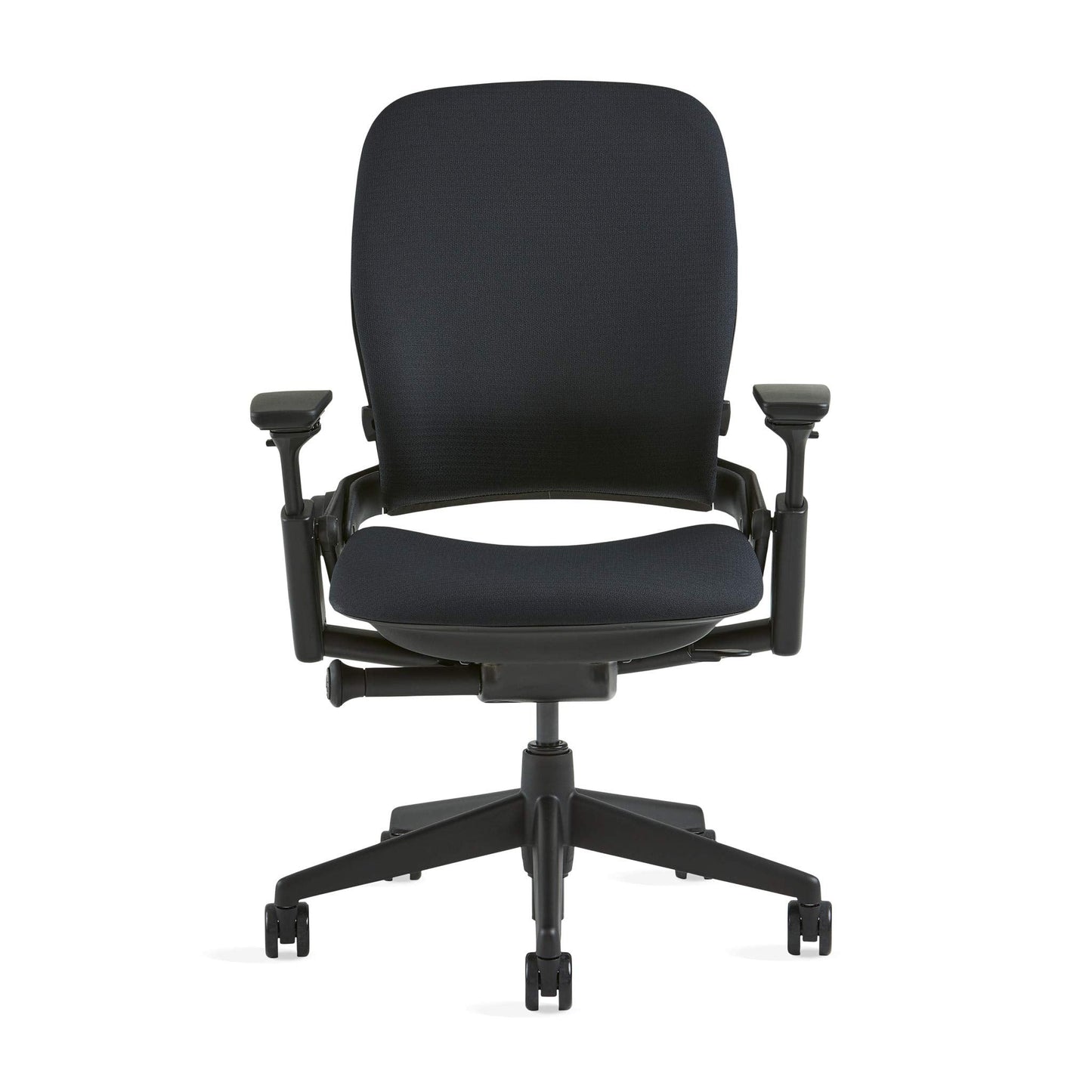 Steelcase Leap Chair, Black Fabric,FBA,5" Cylinder - - Medaid International