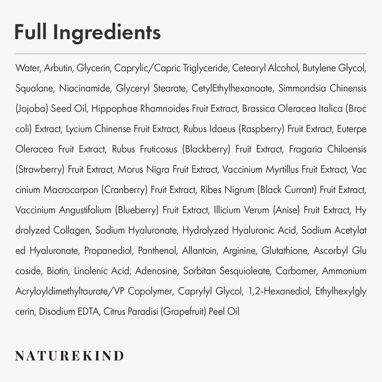 NATUREKIND Hyaluron Lifting Eye Cream, Hyaluronic Acid, 5% arbutin, Niacinamide for Puffy Eyes, Dark Spot and Fine Lines, Hydrating Under Eye Bag, Korean Skin Care, 15ml, 0.5 fl. oz. - Medaid International