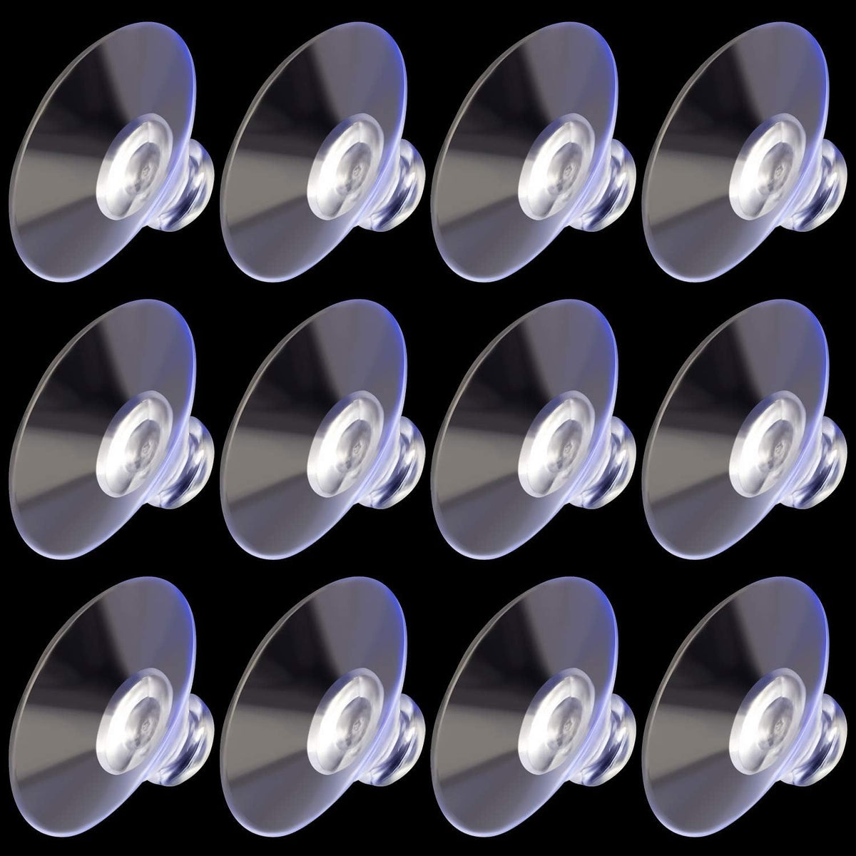 TERRIFI 30 Pack 30mm Suction Cups for Glass, Small Rubber Suction Cups Without Hooks for Home Kitchen Bathroom Organization Christmas Decoration Window