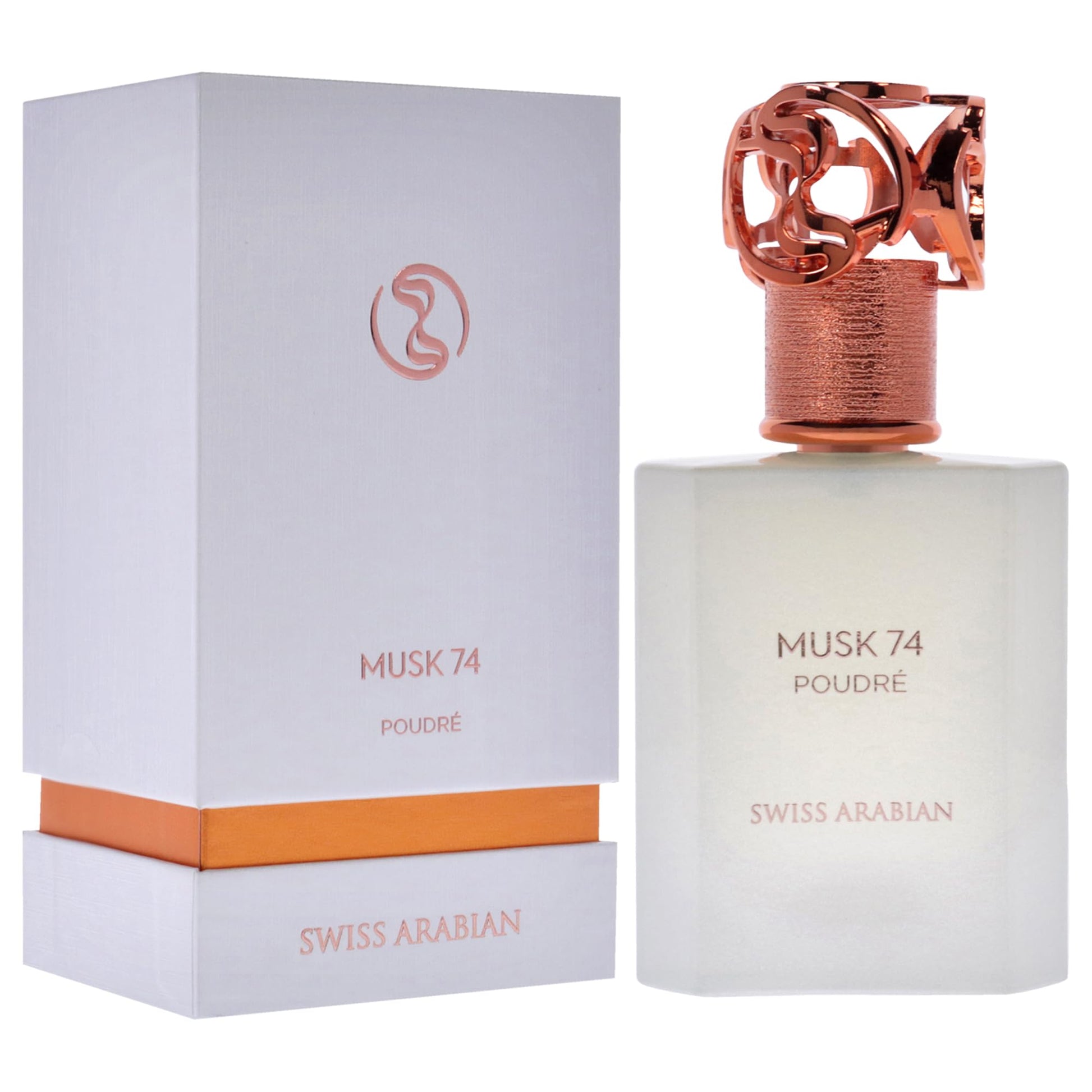 Swiss Arabian Musk 74 Poudre - Luxury Products From Dubai - Long Lasting and Addictive EDP Spray Fragrance - A Seductive Signature Aroma - 1.7 oz - Medaid International