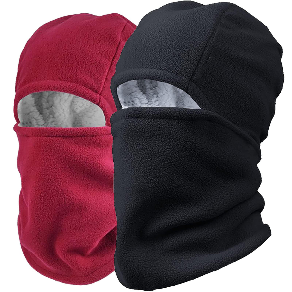 TERRIFI 2-in-1 Winter Hat and Scarf Set - 2Pcs Unisex Thick Knit Beanie with Fleece Lined Facemask & Neck Warmer, Cozy Thermal Protection, Warm Facemask Cap for Outdoor skiing, Cycling, and Hiking