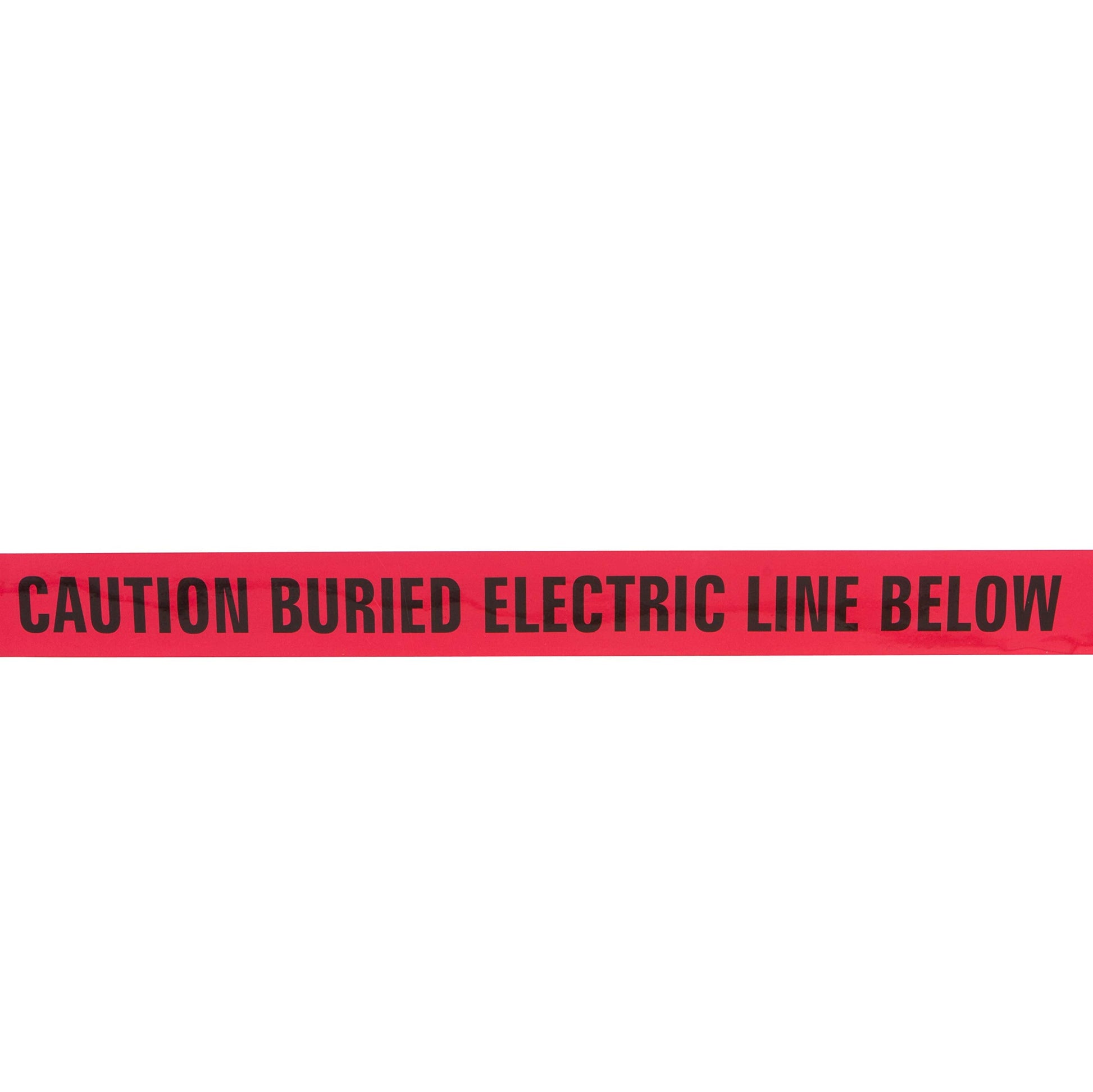 Morris Products Underground Electrical Foil Lined Caution Tape – 3" Width – Detectable From 12-24" Depths – Red – Printed with Caution Buried Electric Line Below – 1, 000'. Length - Medaid International