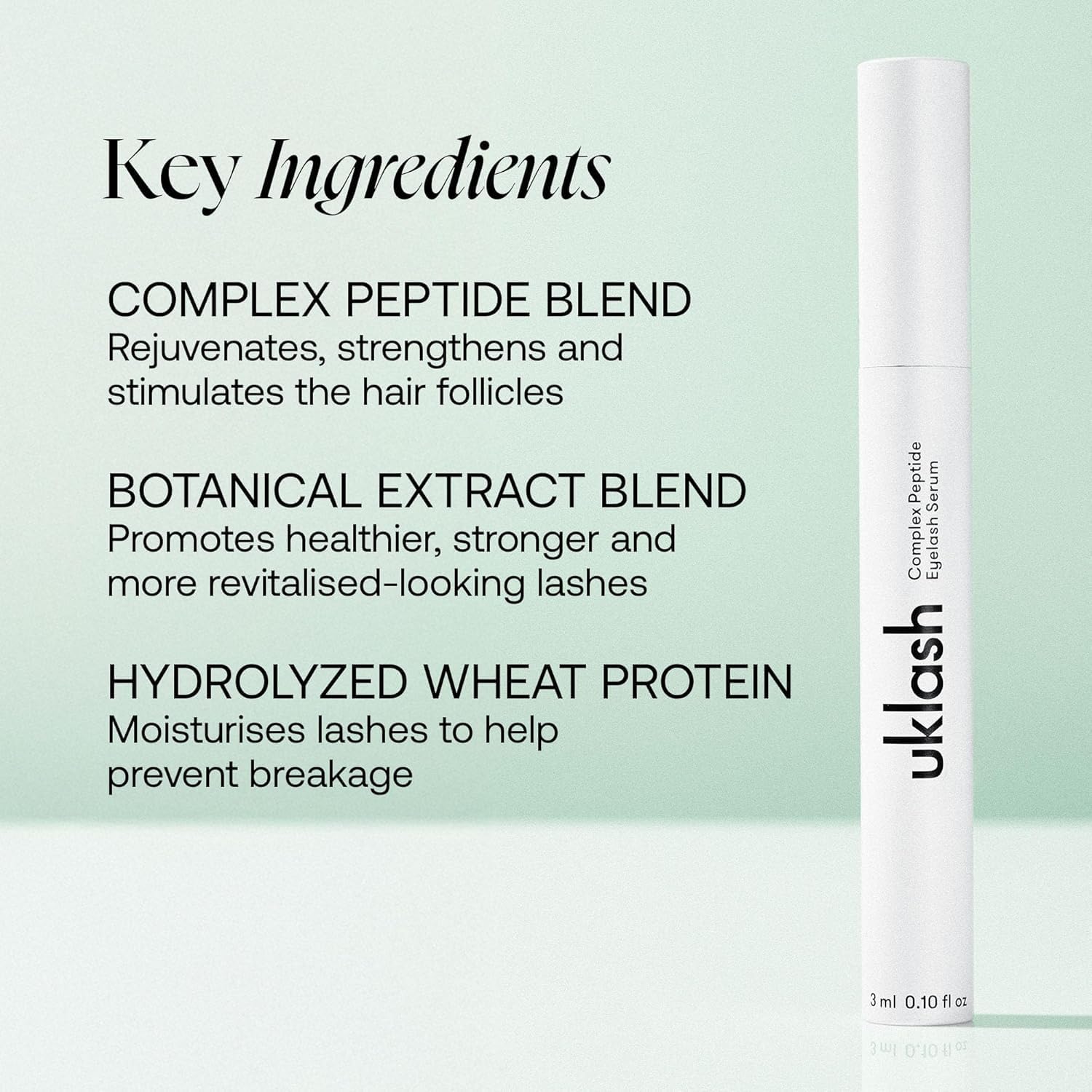 UKLASH Eyelash Complex Serum - #1 Rated Lash Serum for Longer, Stronger Lashes - Cruelty-free, Prostaglandin & Paraben-free - Recommended for All Skin Tones - Medaid International