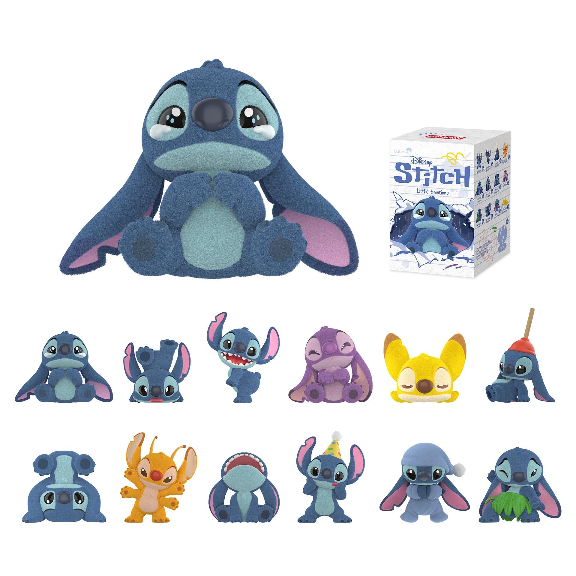 POP MART Disney Stitch Little Emotions Series Figures Blind Box Figures, Random Design Action Figures Collectible Toys Home Decorations, Holiday Birthday Gifts for Girls and Boys, Single Box - Medaid International