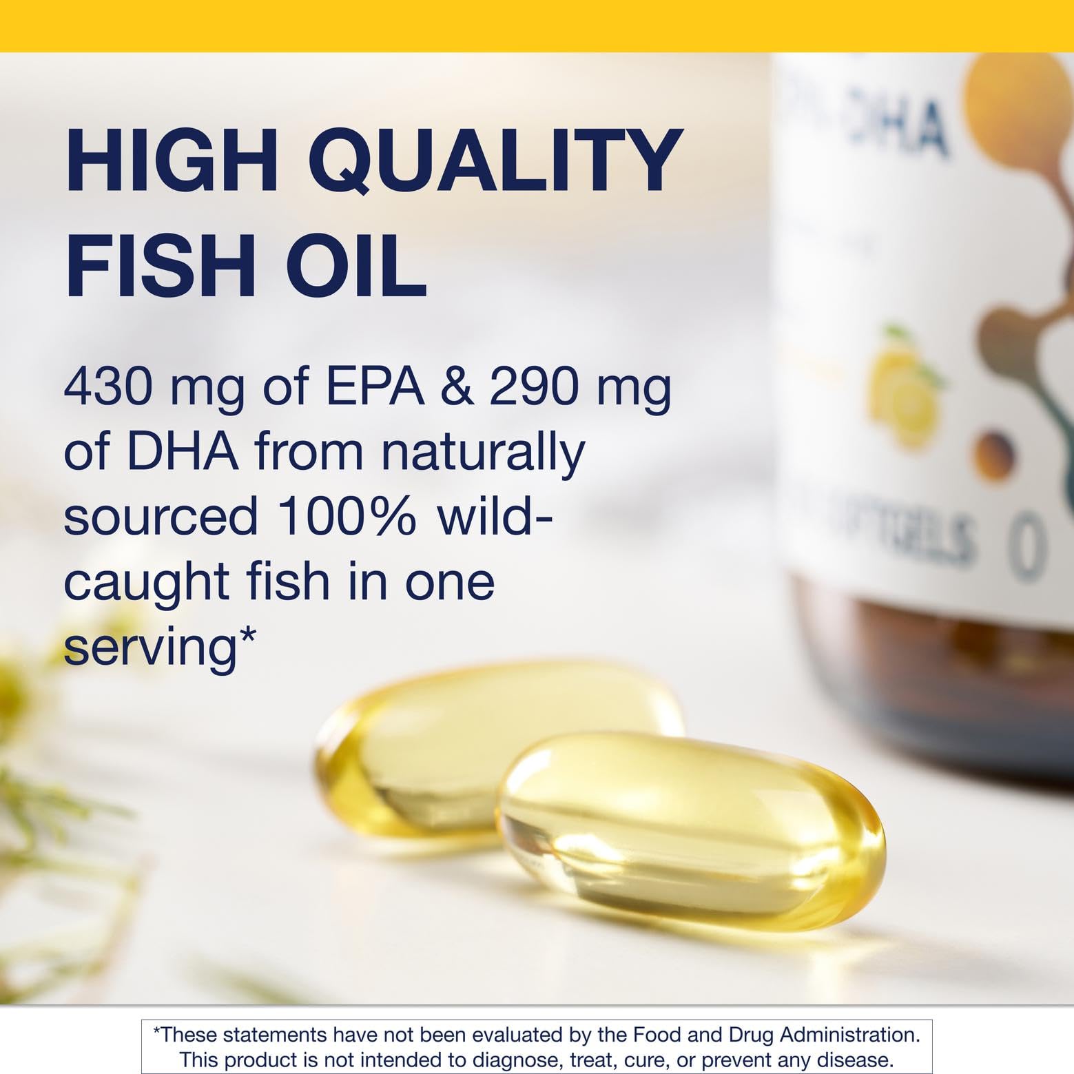 Metagenics OmegaGenics Fish Oil EPA-DHA 720 mg - Omega-3 Fish Oil Supplement - High Potency - for Heart Health, Musculoskeletal Health & Immune System Health* - with DHA & EPA - 60 Softgels - Medaid International