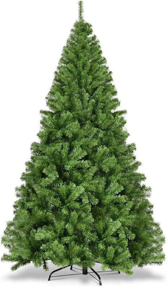 Artificial Christmas Tree 6FT 1200 Tips Xmas Tree With Sturdy Metal Stand – Easy Assembly Artificial PVC Christmas Tree For for Home, Office, Party,New Year Christmas Decoration (1.8M)