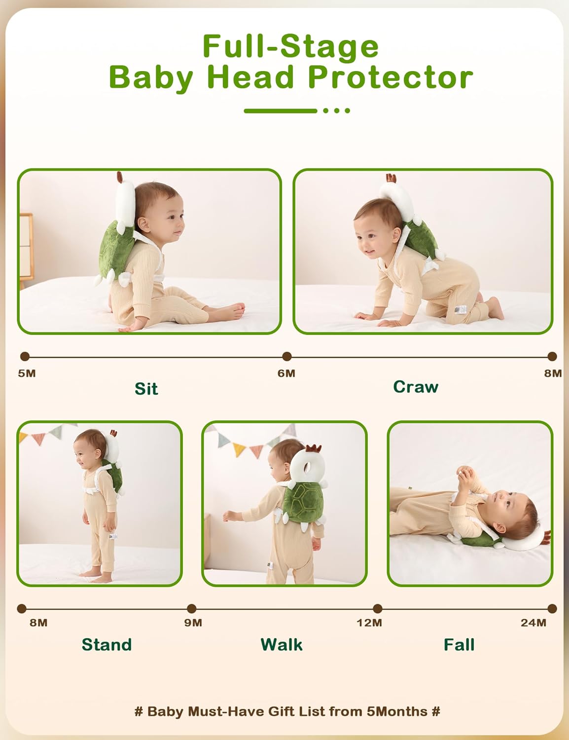 Toddler Walking Fall Head Protection