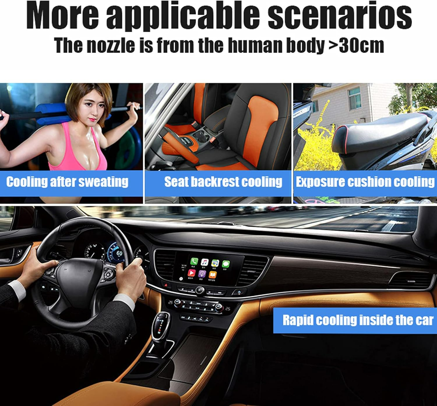 Instant Cooling Spray – 180ml Cool Ice Dry Spray, Fast-Acting Car & Body Cooling Mist, Spray for Summer Heat Relief - Medaid International