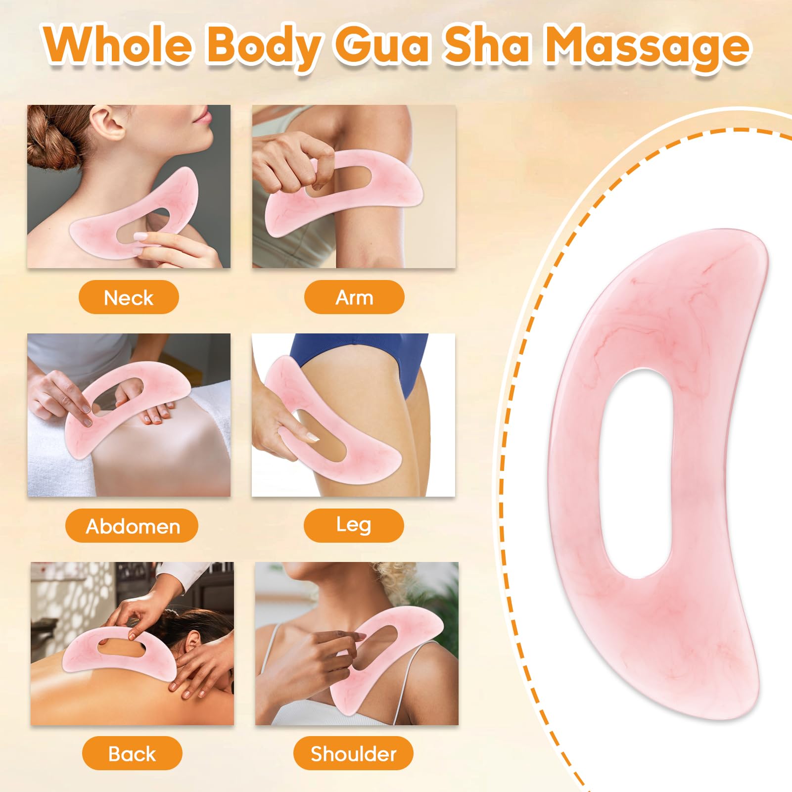 Pjordo Vitamin E Rose Oil & Gua Sha Massage Tools Set, Gua Sha Oil for Face & Body, Organic Vitamin E Oil for Moisturizing and Hydrating, Anti Aging, Spa Gifts for Him Her - Medaid International