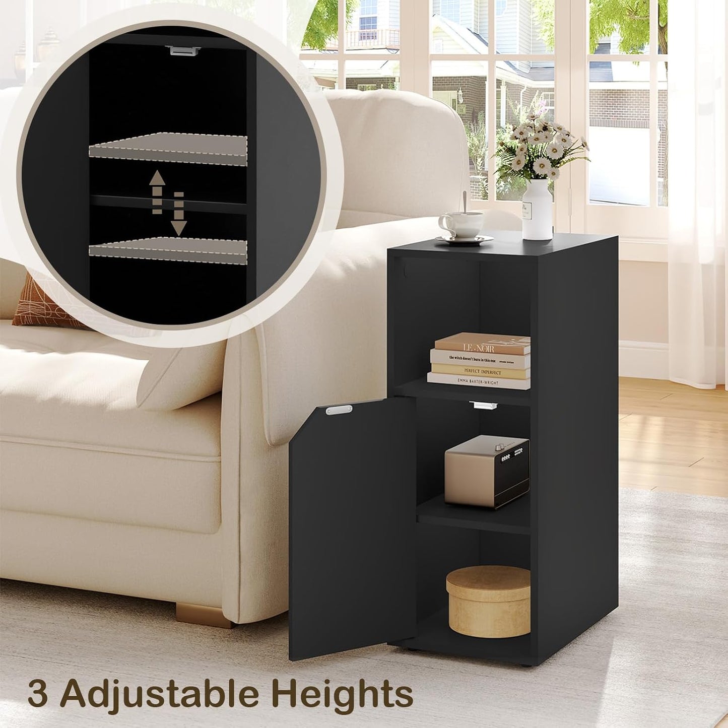 WOLTU Slim Wood Bedside Table (NTS16SZ)