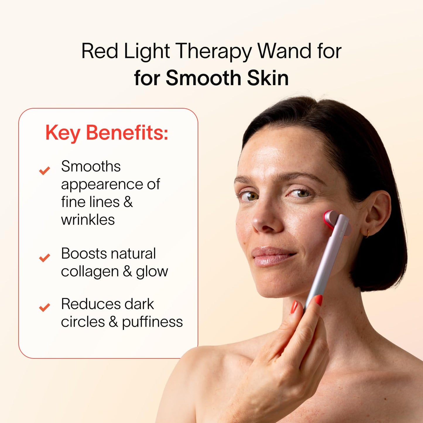 Solawave 4-in-1 Red Light Therapy Wand for Face & Neck | Beauty Device with Galvanic Current, Massager & Warmth | Anti-Aging, Wrinkle Reduction, Skin Tightening, Depuffing & Rejuvenation (Ombre) - Medaid International