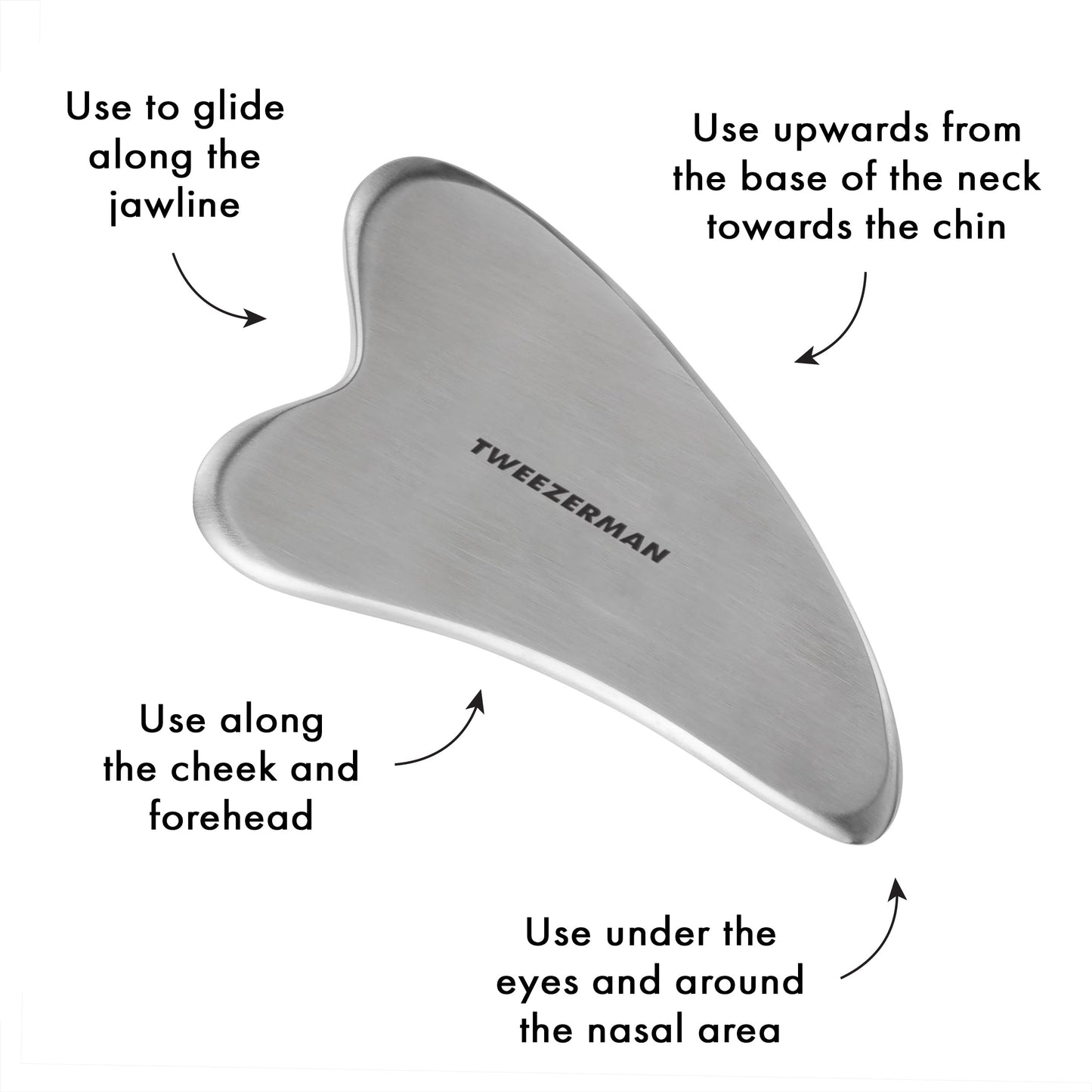 Tweezerman Stainless Steel Gua Sha Massager - Medaid International