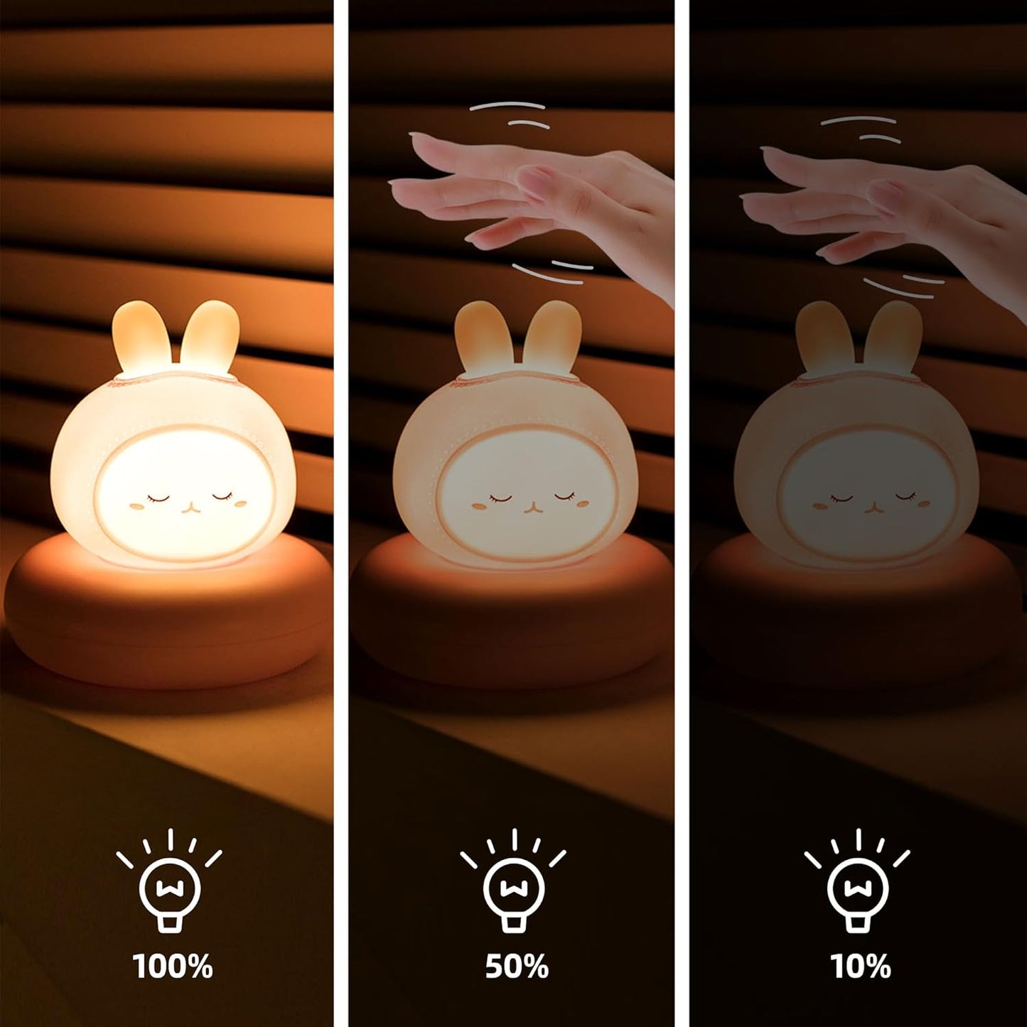 Bunny Children's Battery Nursing Light Baby Sleep Aid Snooze Lights Rabbit Decoration Children's Room