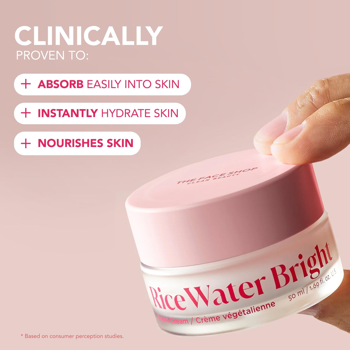 The Face Shop Rice Water Bright Travel Kit, Korean Skin Care Set with Ceramide, Gift Set - Gentle Face Wash & Vegan Skin Care (Serum, Cream, Eye Cream), Hydrating for Dry Skin, Daily Face Moisturizer - Medaid International