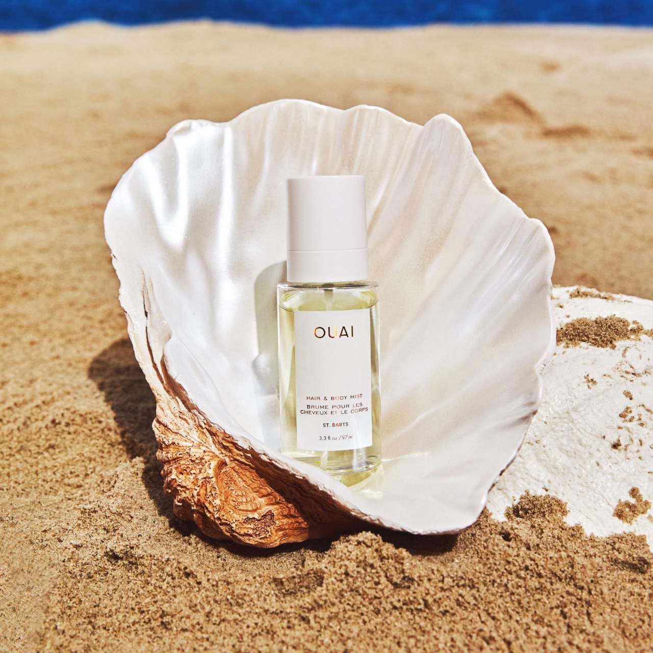 OUAI St. Barts Hair and Body Mist - Tropical-Scented Hair Perfume and Body Spray - Notes of Dragonfruit, Orange Blossom, Tuberose & Musk (3.3 Fl Oz) - Medaid International