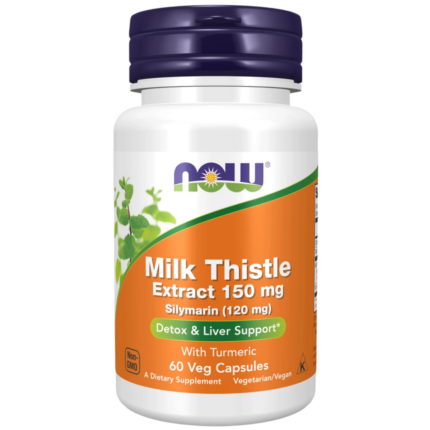 NOW Foods, Milk Thistle Extract with Turmeric, 150 mg, 60 Veg Capsules