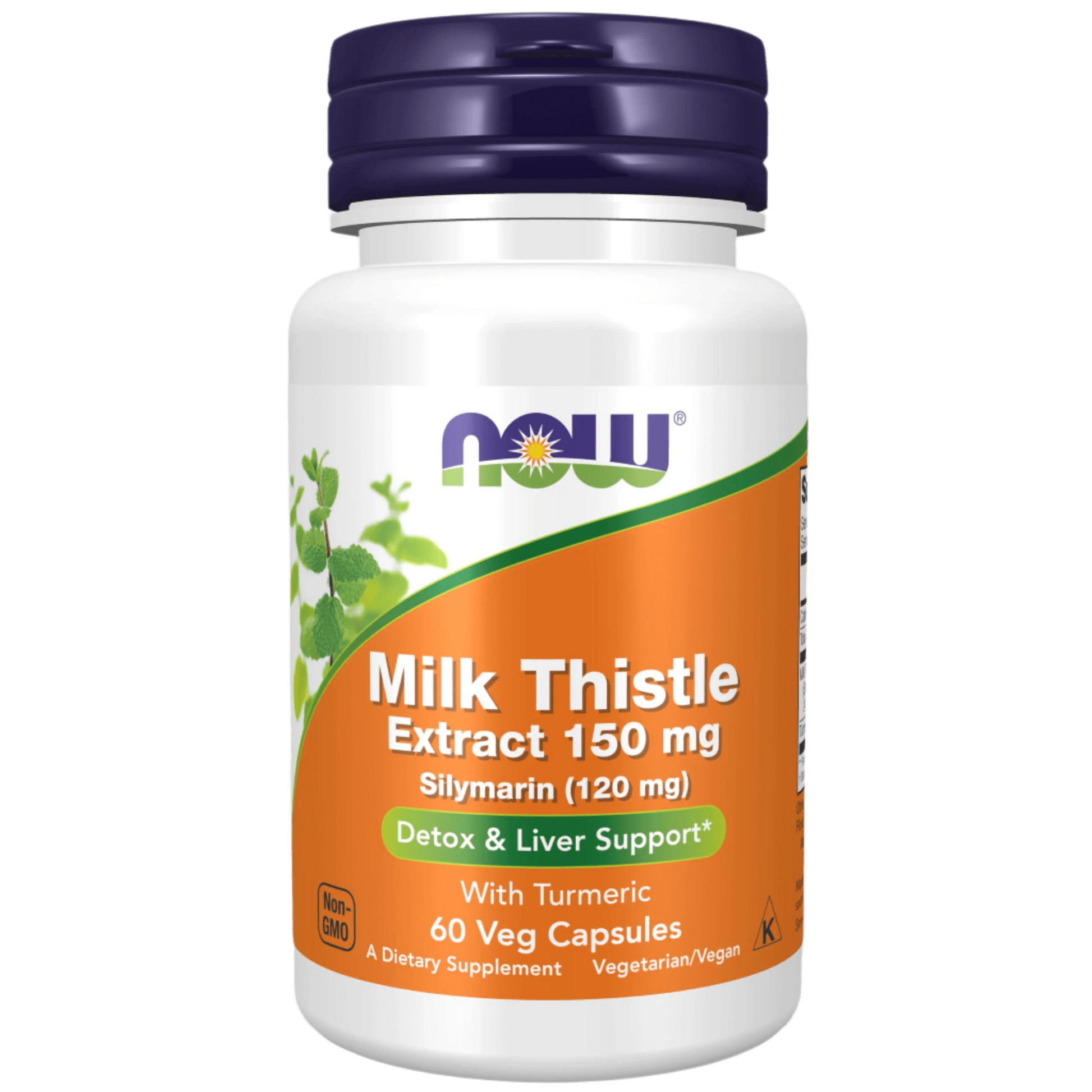NOW Foods, Milk Thistle Extract with Turmeric, 150 mg, 60 Veg Capsules