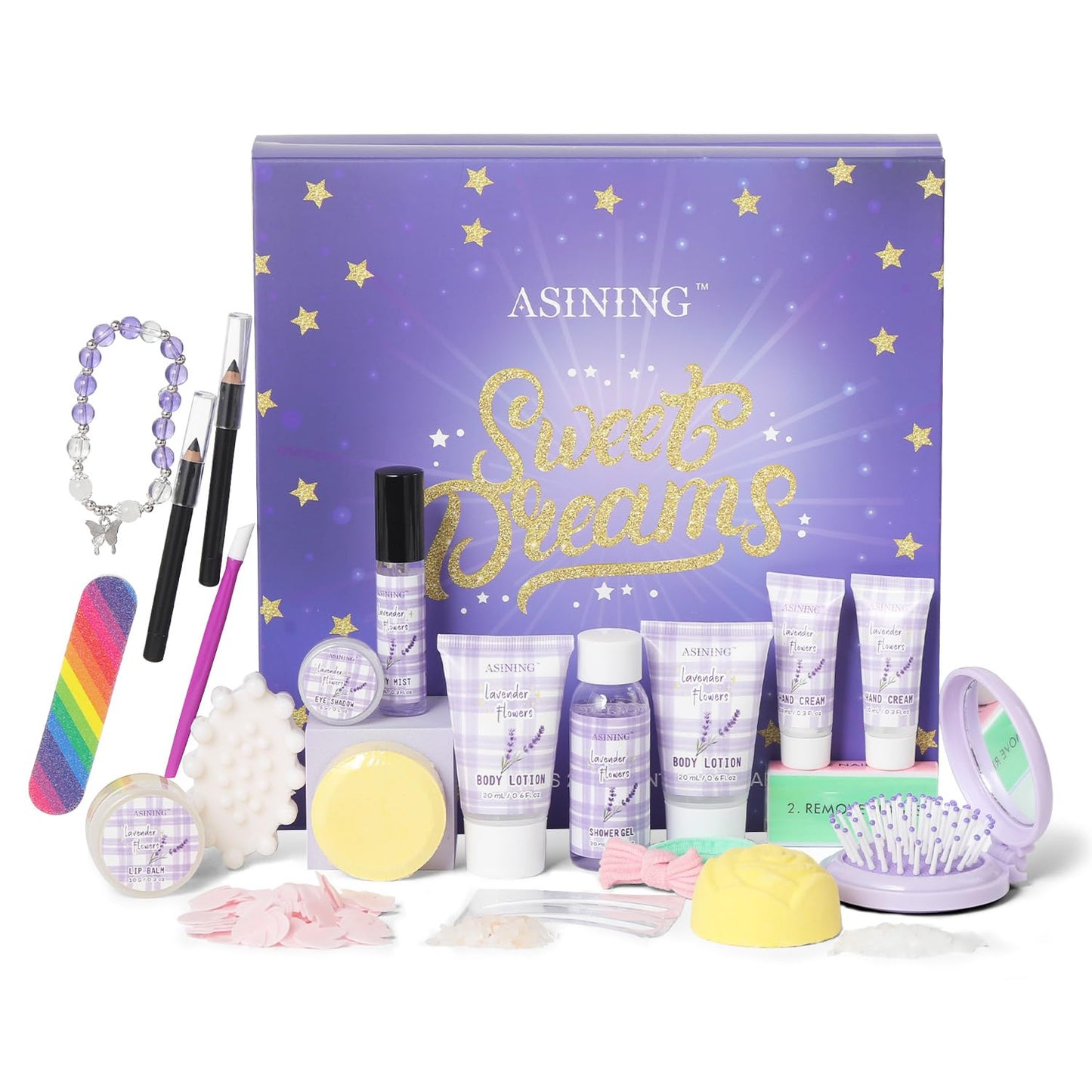 Beauty Advent Calendar 24 Days of Holiday Advent Calendar for Women, Mom, Wife, Her Holiday Gift,Pamper Kit- Unique Lavender Spa Gifts Basket Set Self-Care Spa Set – Body Care Skin Care - Medaid International