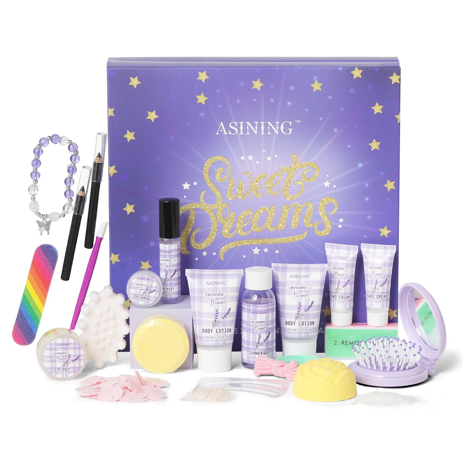 Beauty Advent Calendar 24 Days of Holiday Advent Calendar for Women, Mom, Wife, Her Holiday Gift,Pamper Kit- Unique Lavender Spa Gifts Basket Set Self-Care Spa Set – Body Care Skin Care - Medaid International