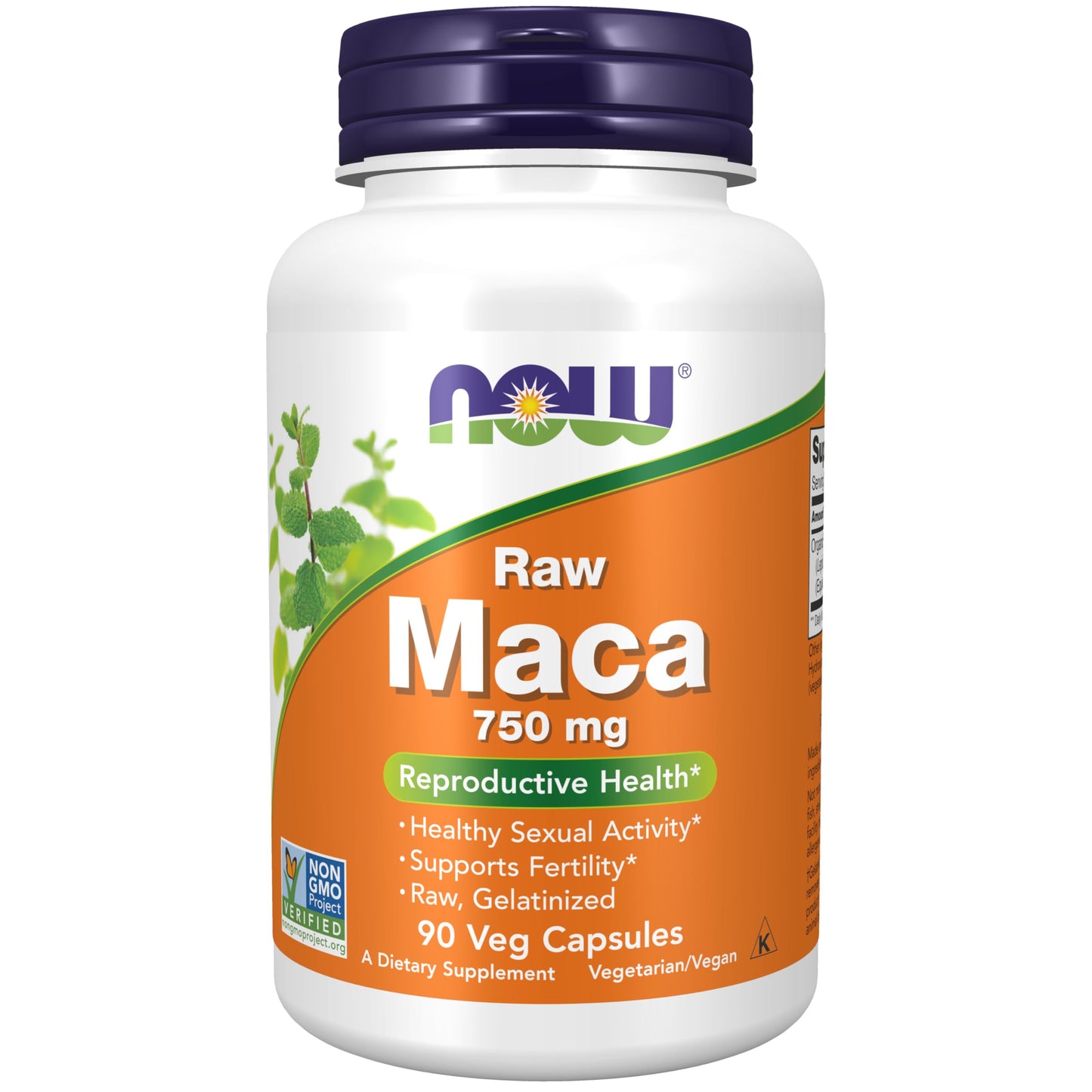 NOW Foods Supplements, Maca (Lepidium meyenii) 750 mg Raw, Reproductive Health*, 90 Veg Capsules - Medaid International