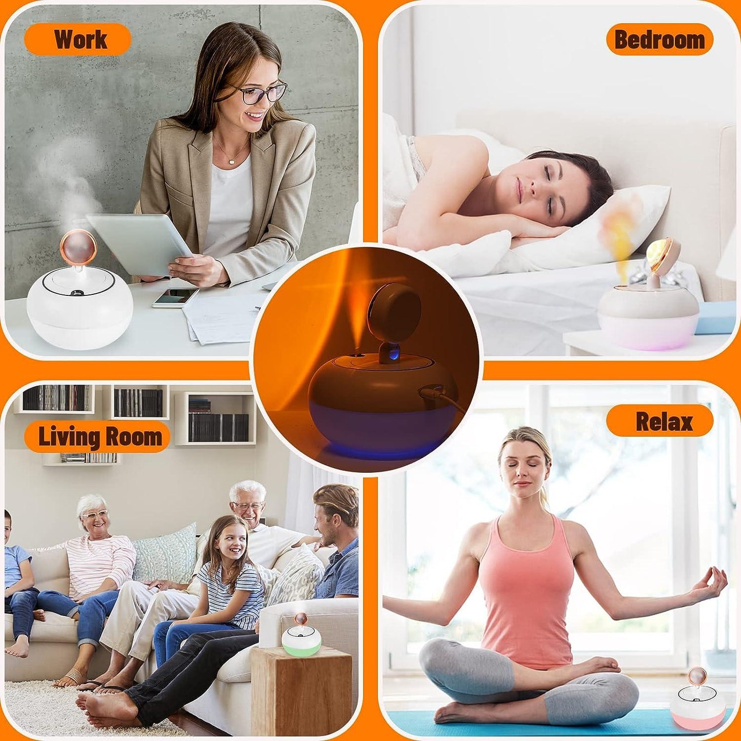 Sunset Lamp Humidifier