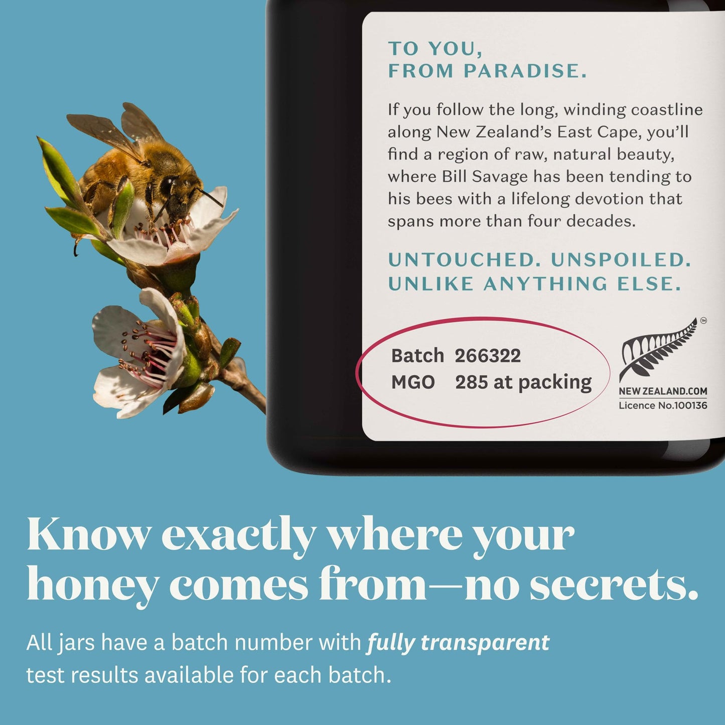 WildCape Manuka Honey Certified UMF 10+/MGO 263+ - 100% Pure, Raw, Unpasteurized, Non-GMO, Made in New Zealand - 35.2 oz (Pack of 1) - Medaid International