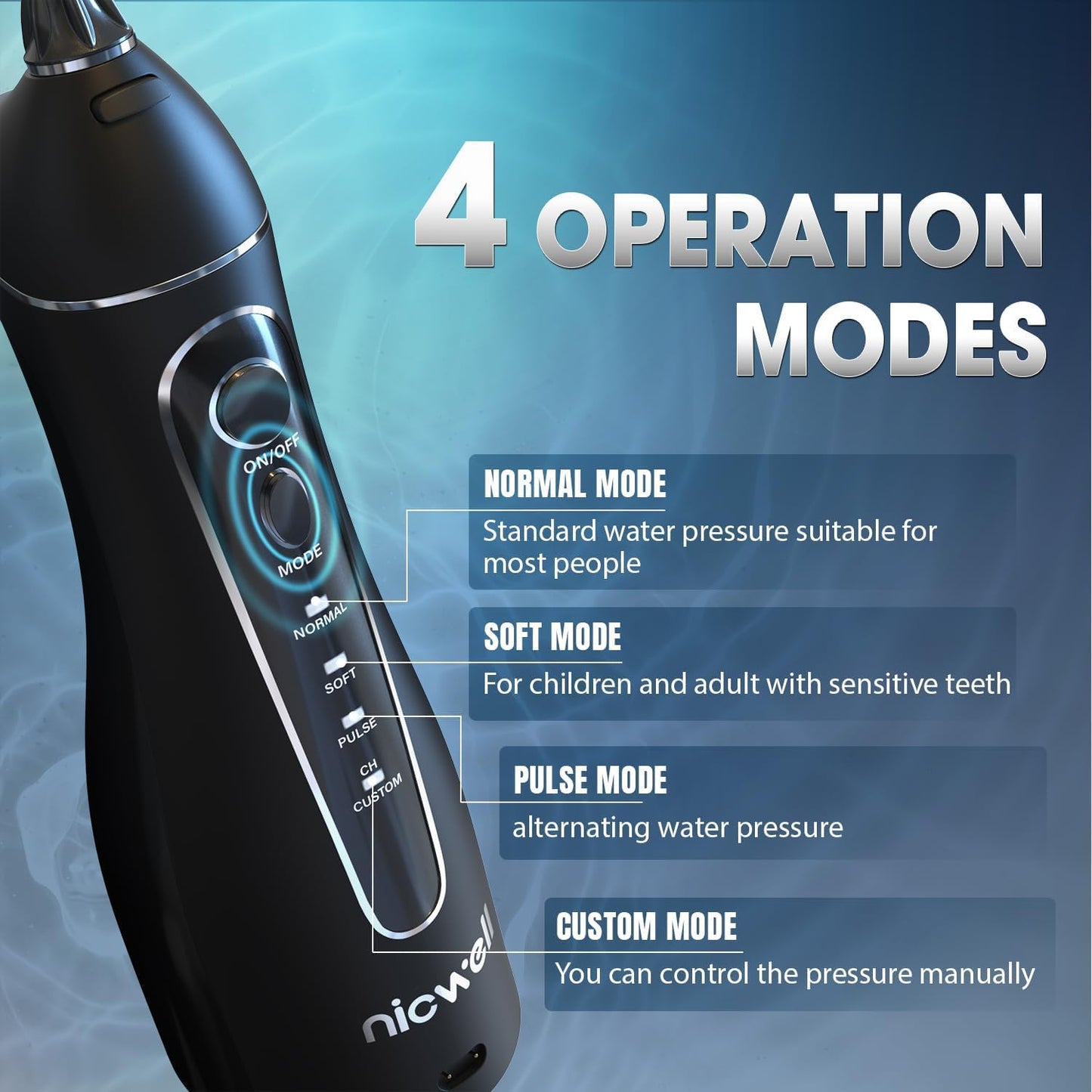 Nicwell Water Dental Flosser - Keep a Healthy & Shining Smile