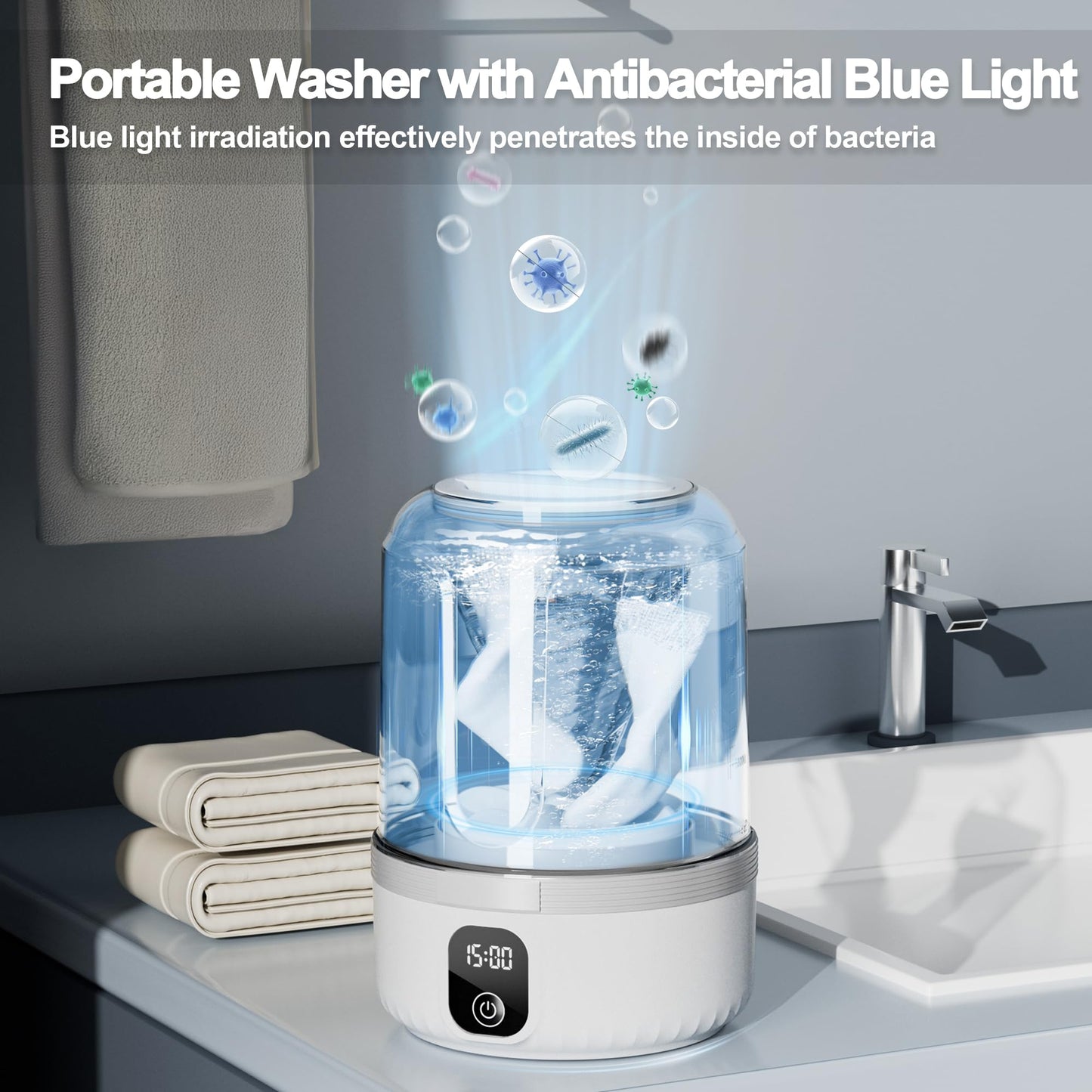 Underwear Rechargeable Washer with Laundry Cup  غسالة الملابس الداخلية