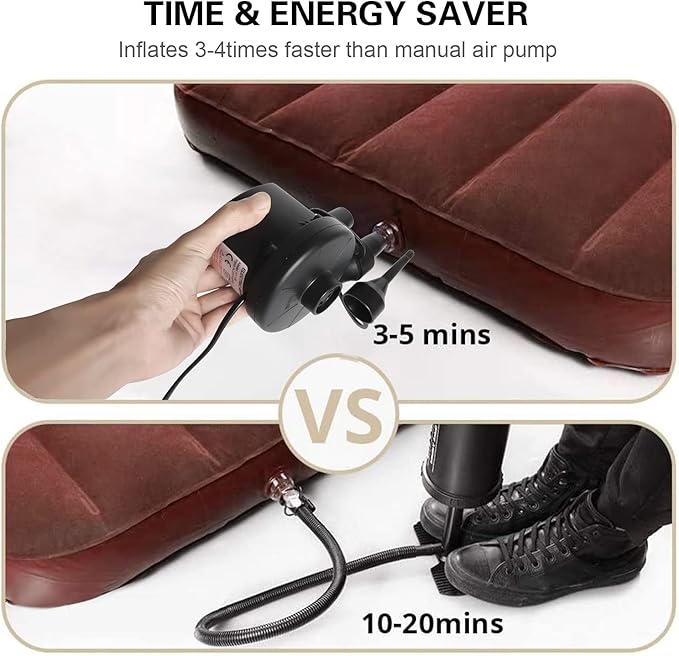 2-in-1 Electric Air Pump – Portable Inflator & Deflator with 3 Nozzles (150W)