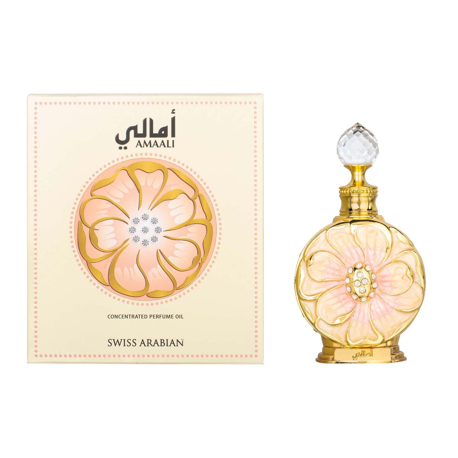 Swiss Arabian Amaali - Luxury Products From Dubai - Long Lasting And Addictive Personal Perfume Oil Fragrance - A Seductive Signature Aroma - 0.5 Oz - Medaid International