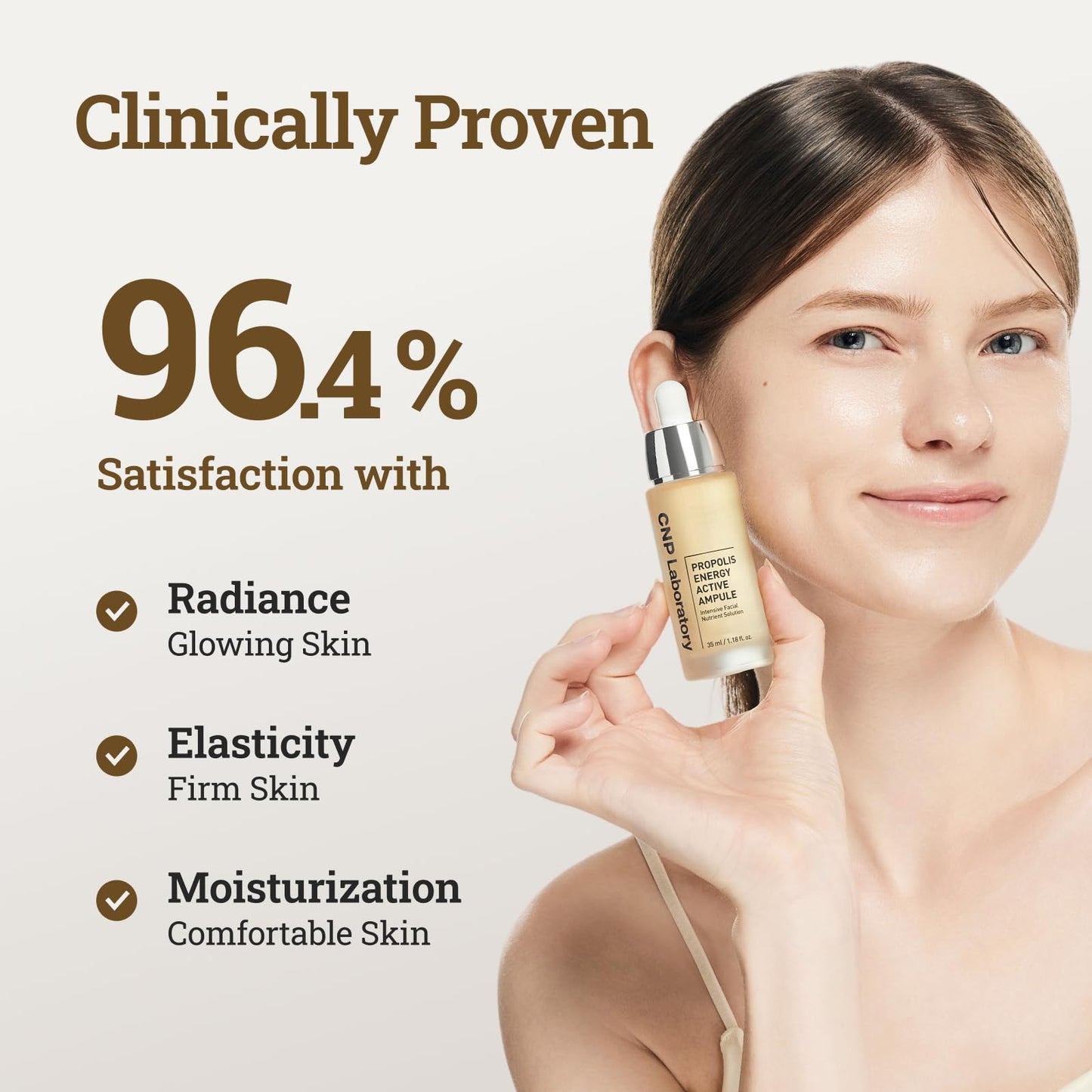 CNP Honey Glow Serum - Hyaluronic Acid & Propolis for Hydrating, Anti-Aging, Centella Soothing Serum, for Sensitive Skin, Korean Skin Care (1.18 fl. oz) - Medaid International
