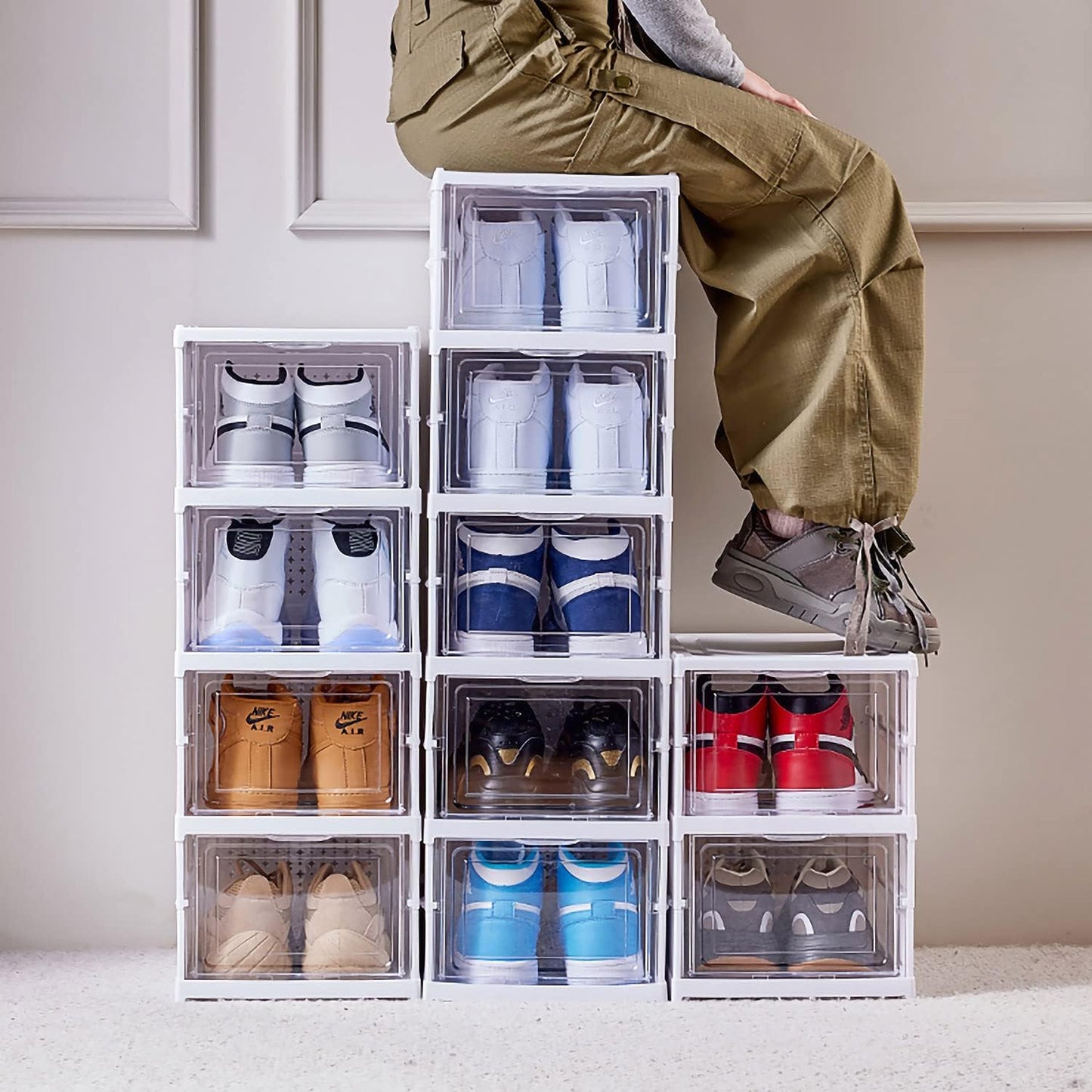 Transparent Foldable Shoes Box