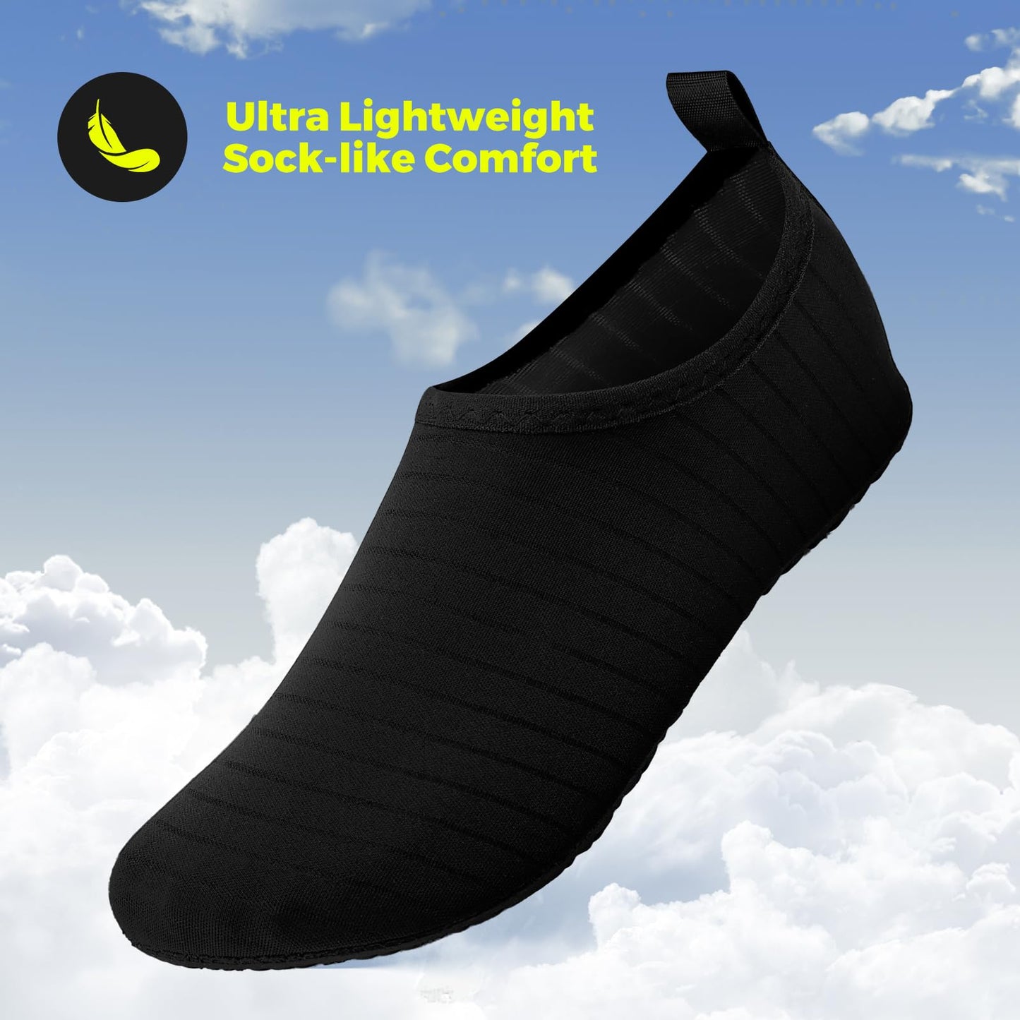 JOTO Water Shoes for Women Men Quick-Dry Breathable Aqua Socks Flexible Non-slip Rubber Sole lightweight Barefoot Aqua Water Socks for Swim Beach Yoga Exercise Pool Camping Snorkeling Surfing Kayaking - Medaid International