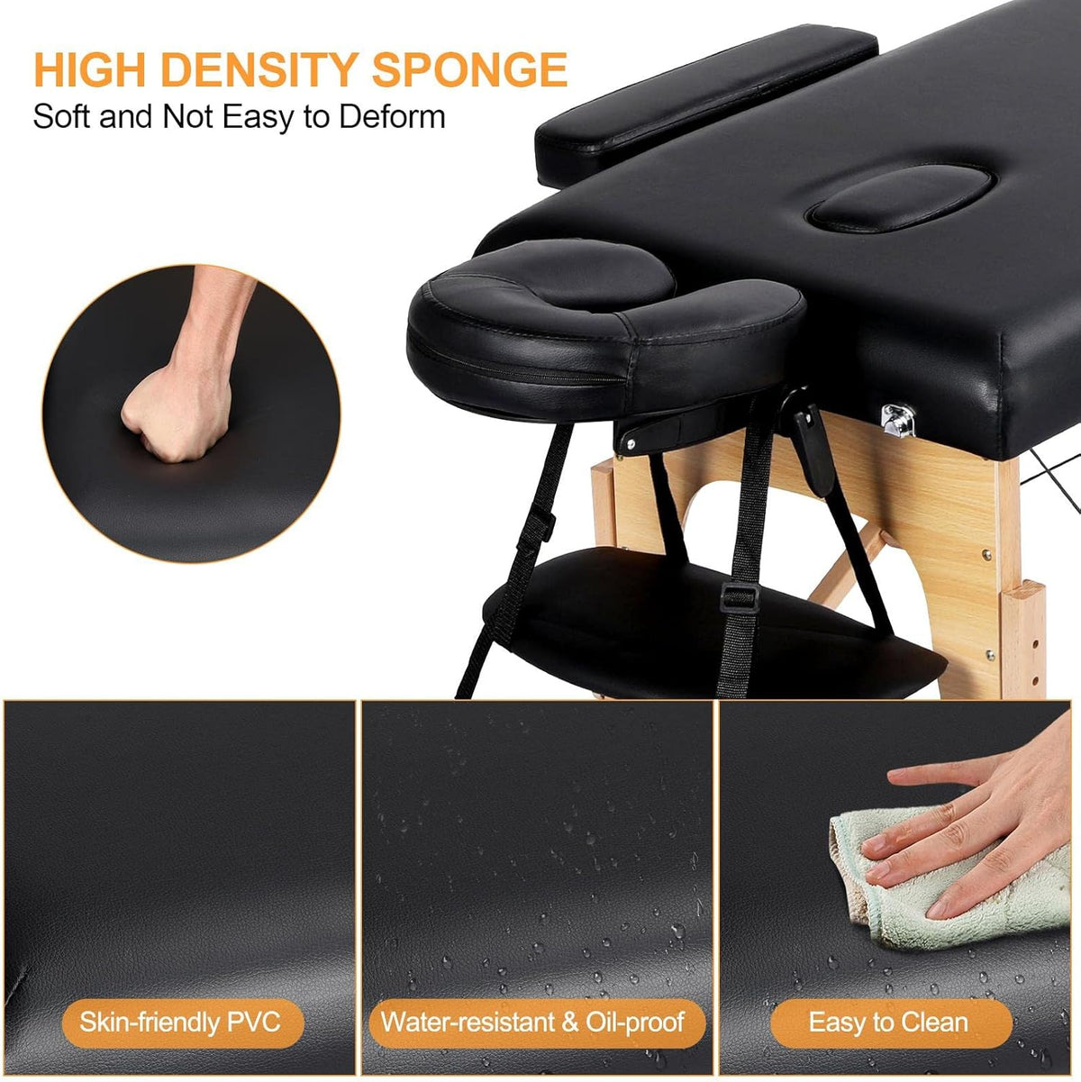 Yaheetech Portable Massage Table (z_mst003blk)