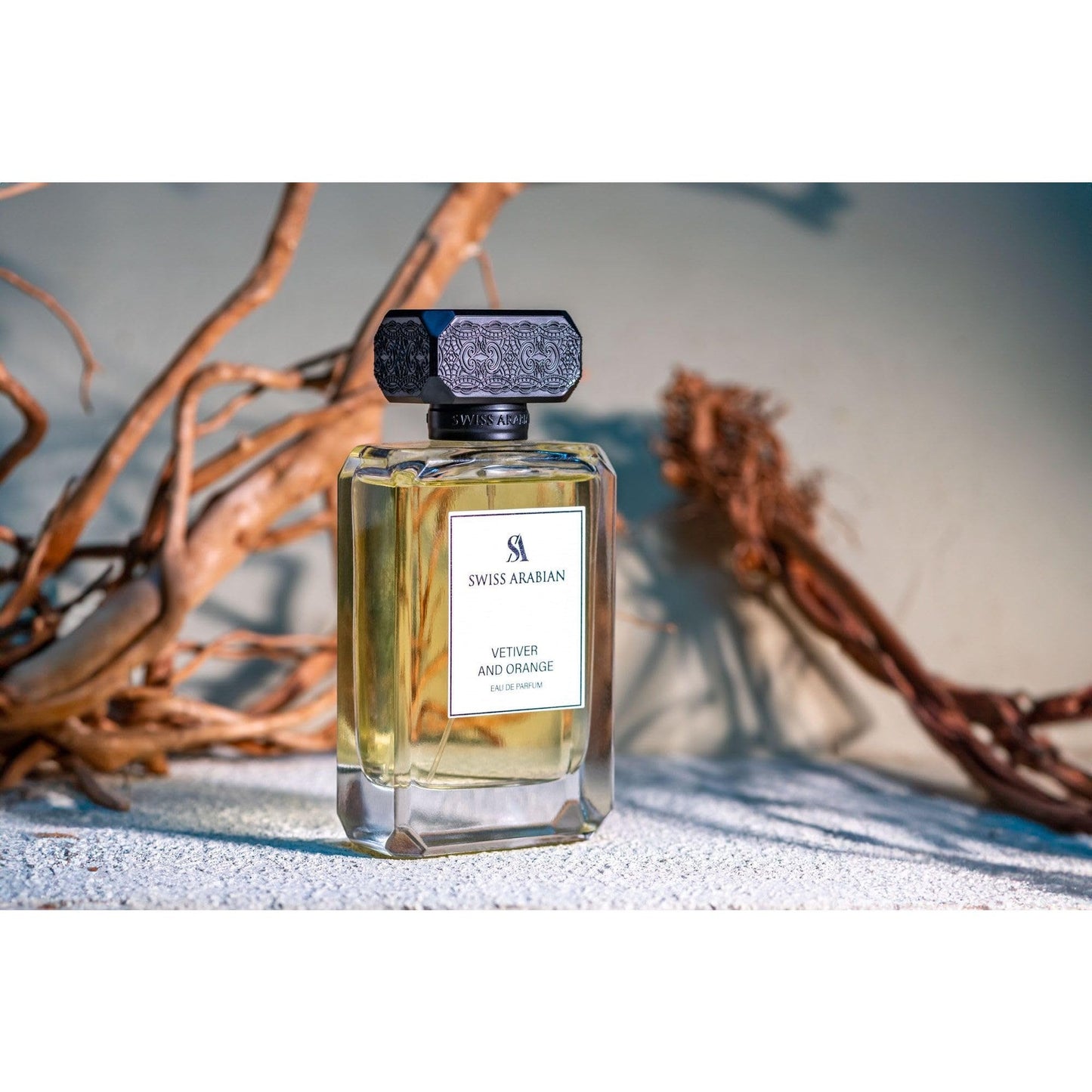 Swiss Arabian Vetiver and Orange for Men Woody Spicy Fragrance with Orange, Pepper, and Vetiver - 3.4 oz - Medaid International