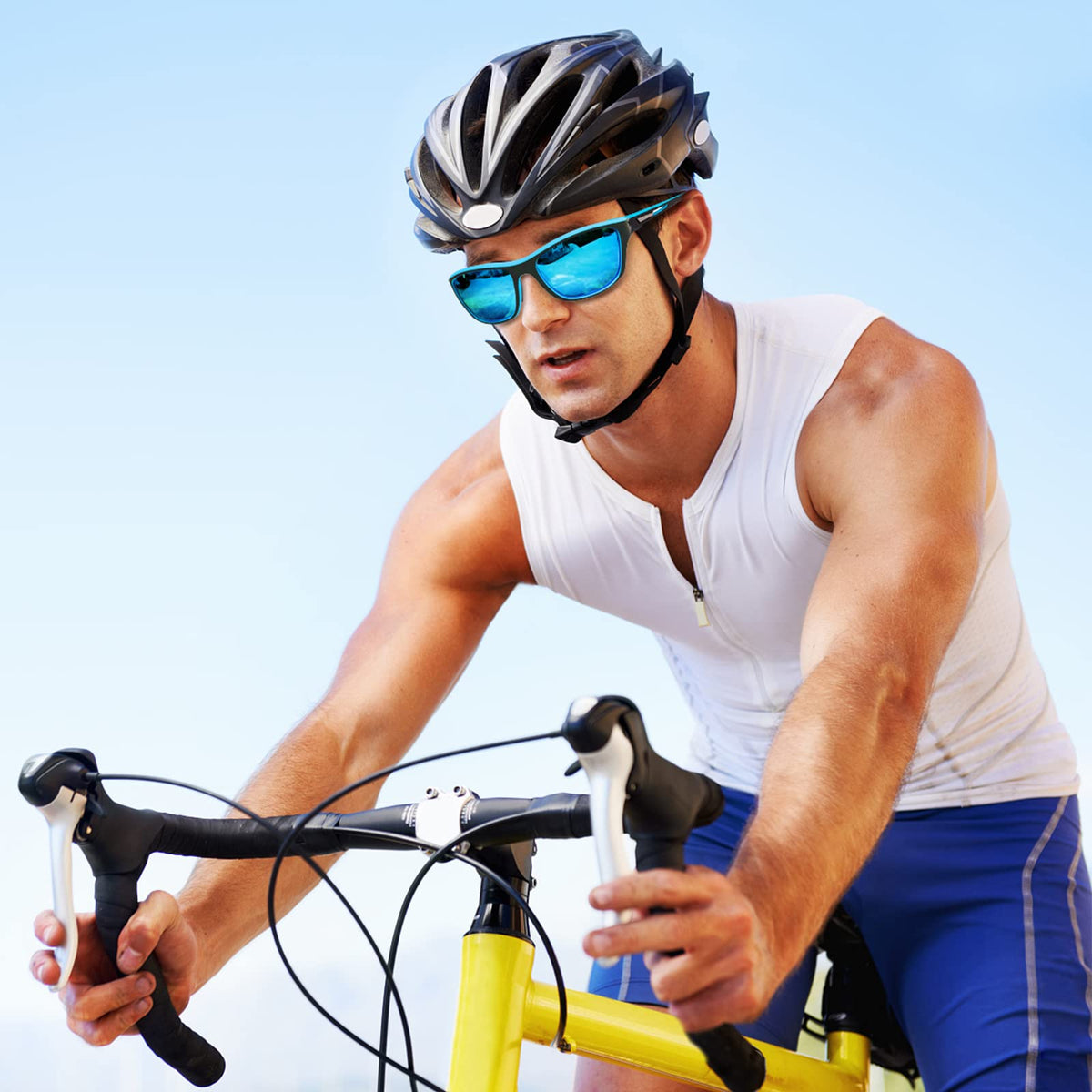 KASTWAVE 3 Pcs Polarized Sunglasses Mens/Women Sport Glasses UV400 Driving Fishing Running Cycling Outdoors Sun Glasses
