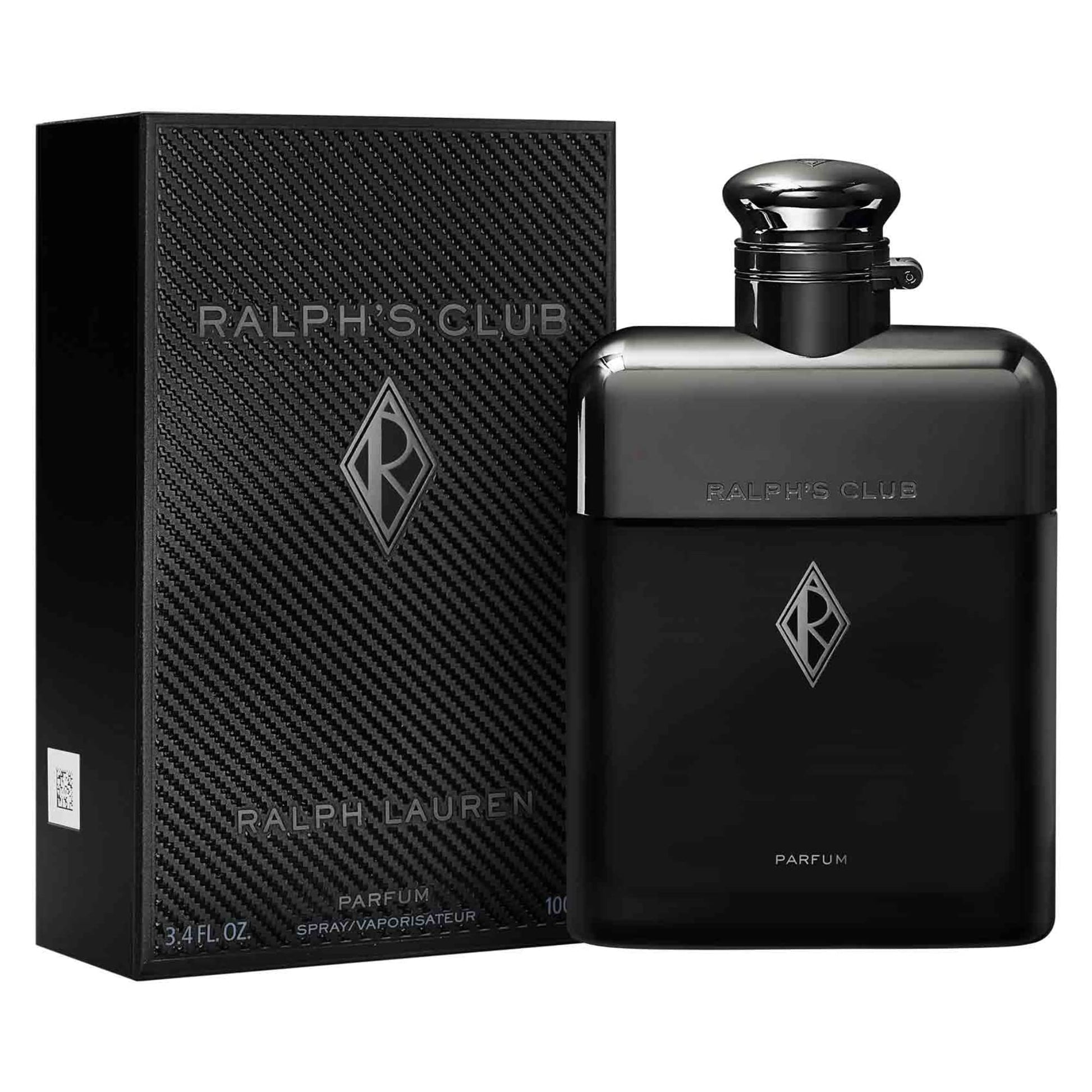 RALPH LAUREN FRAGRANCES Ralph's Club - Parfum - Men's Cologne - Woody & Ambery - With Lavandin, Vetiver, Cardamom, and Patchouli - Intense Fragrance - 3.4 Fl Oz - Medaid International